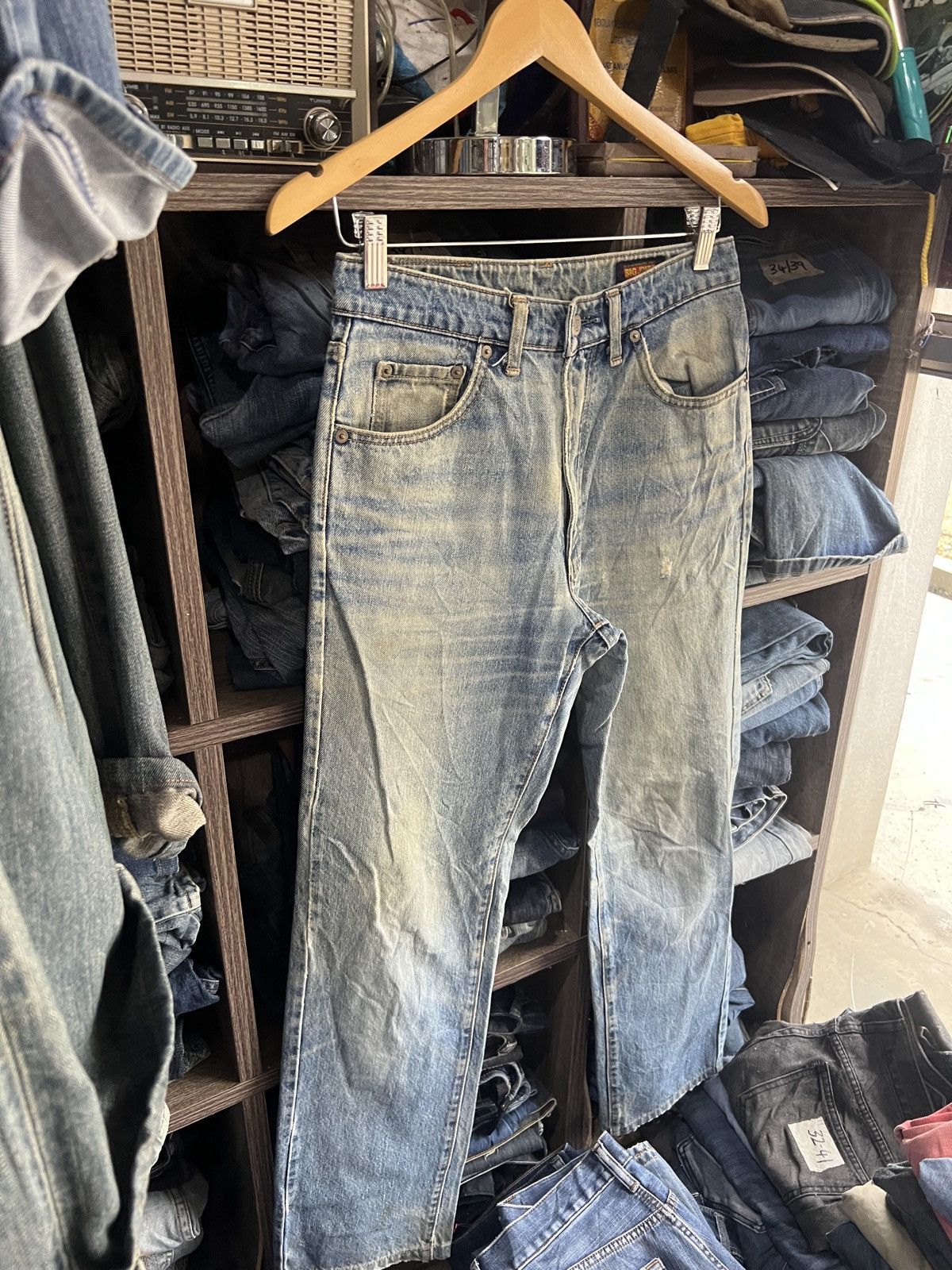 Big John 🔥Vintage Big John Distressed Denim Size US 28 / EU 44 - 9 Thumbnail