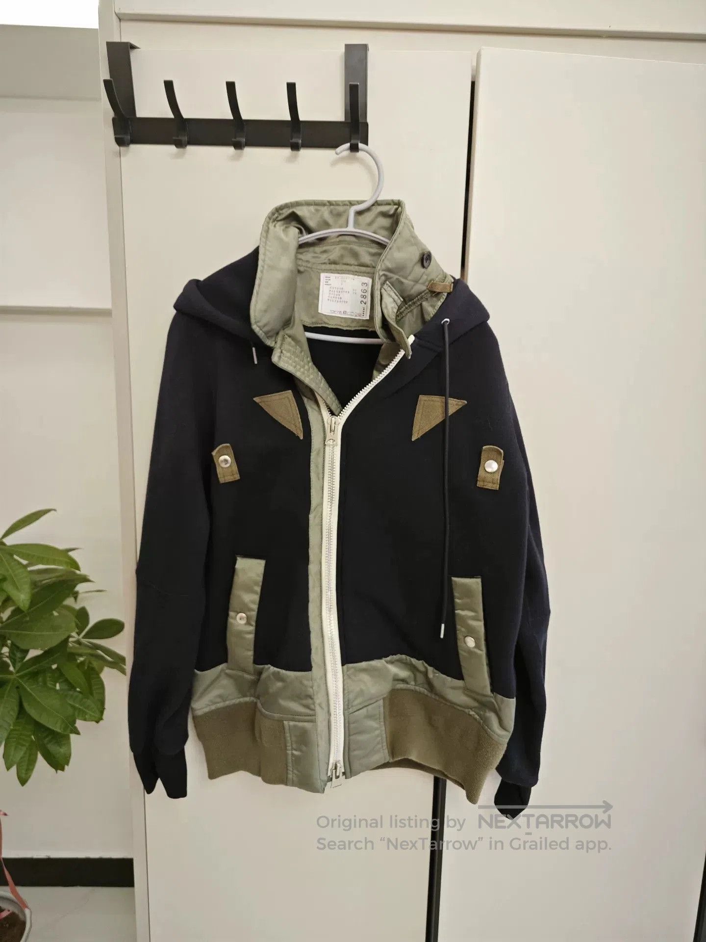 Sacai Sacai Spliced Zip Hooded Pilot Jacket. Size US M / EU 48-50 / 2 - 1 Thumbnail