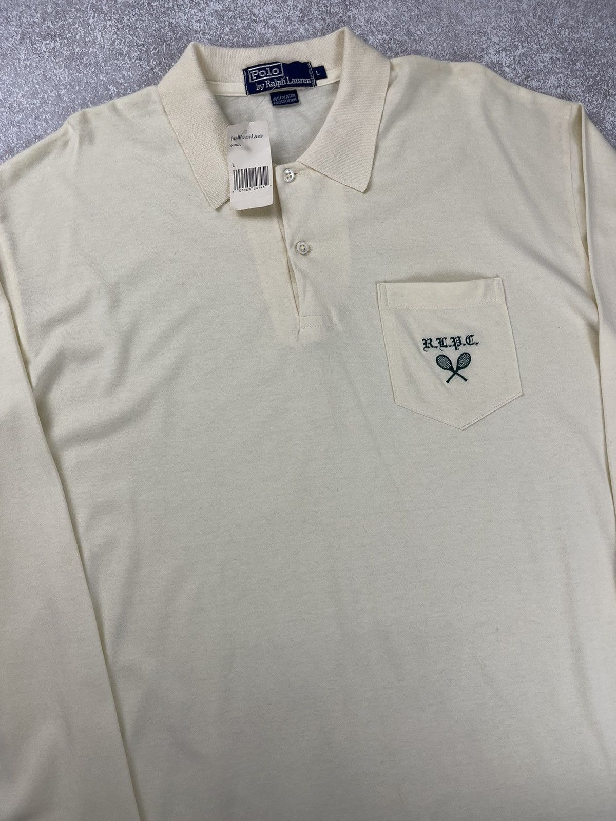 Polo Ralph Lauren × Ralph Lauren × Vintage Vintage Polo Ralph Lauren Tennis Rugby Long Sleeve Size US L / EU 52-54 / 3 - 5 Thumbnail