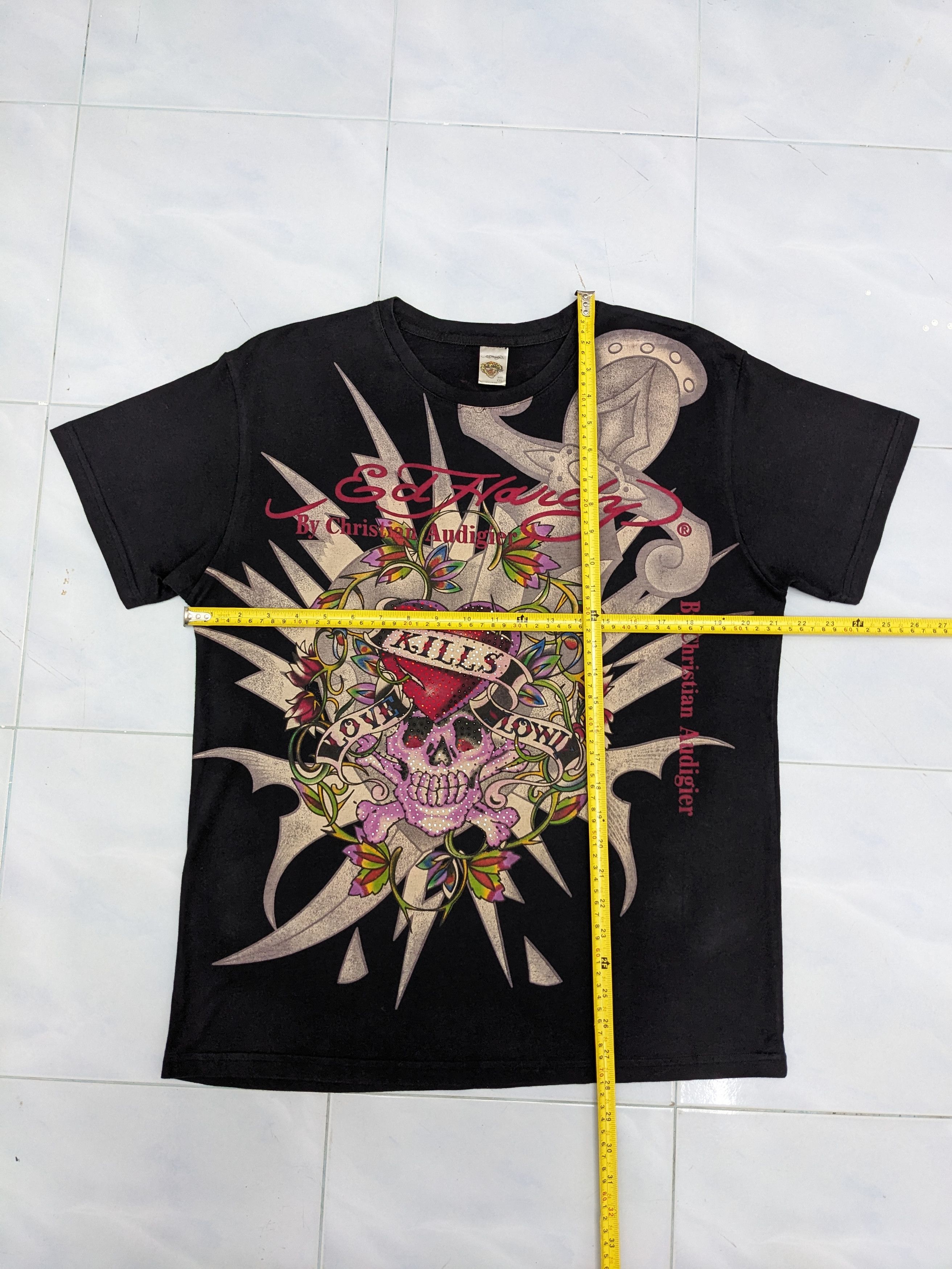 Christian Audigier ED HARDY CHRISTIAN AUDIGIER PUSHEAD SKULLS Size US XXL / EU 58 / 5 - 8 Thumbnail