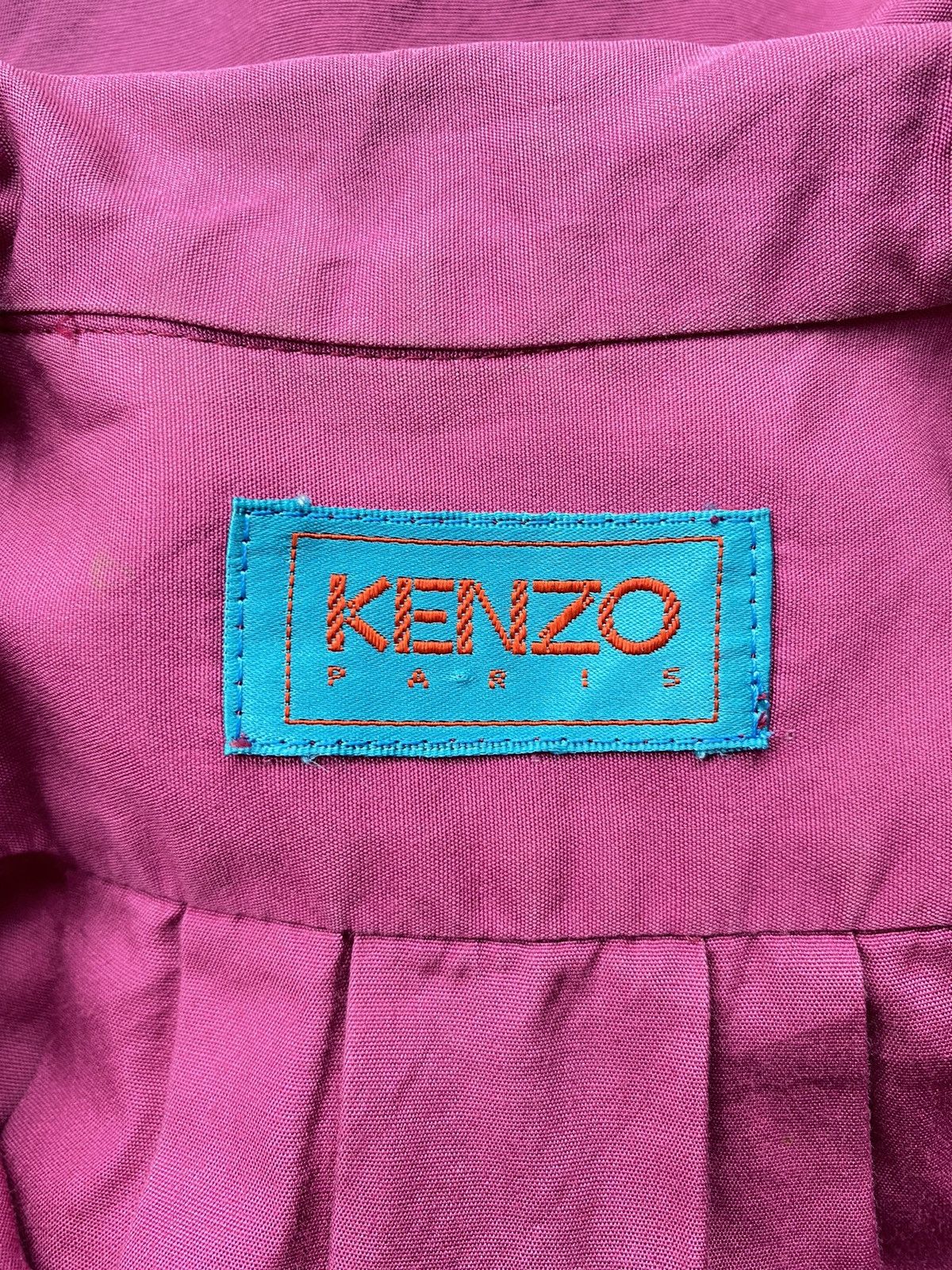 Kenzo KENZO Magenta High-Neck Shirt Size M / US 6-8 / IT 42-44 - 5 Thumbnail