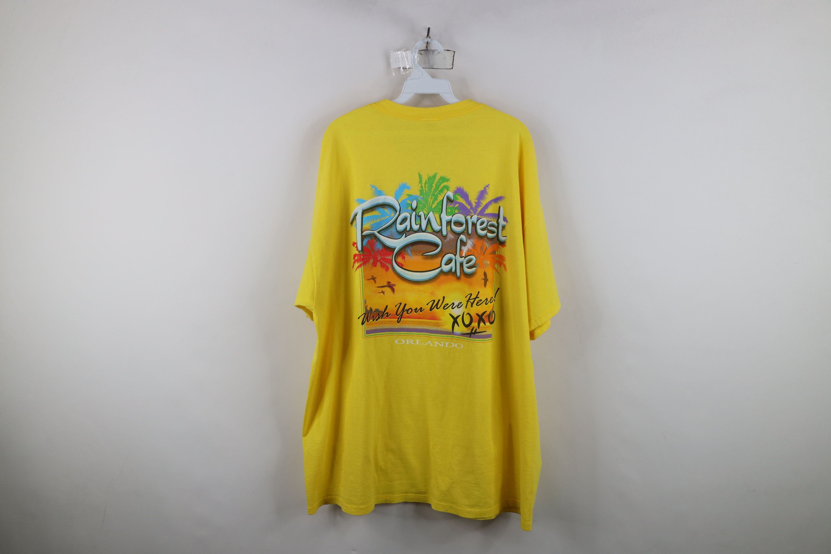 Vintage Vintage 90s Y2K Rainforest Cafe Spell Out Nature T-Shirt Size US XXL / EU 58 / 5 - 12 Thumbnail