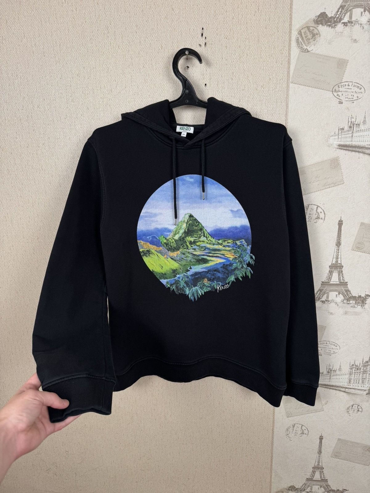 Kenzo Kenzo Hoodie Mountain Gems Black Sz M Luxury Paris Designer Size US M / EU 48-50 / 2 - 9 Thumbnail