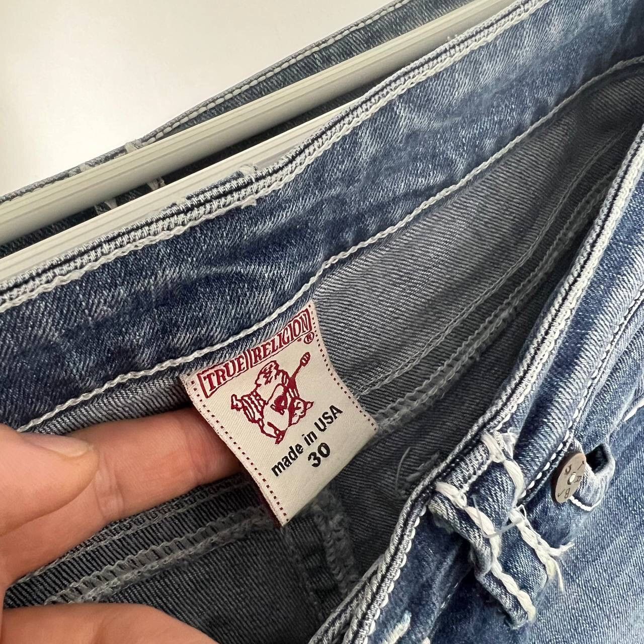 True Religion Y2k Vintage Denim True Religion Pants Distressed Japanese Size 30" / US 8 / IT 44 - 8 Thumbnail