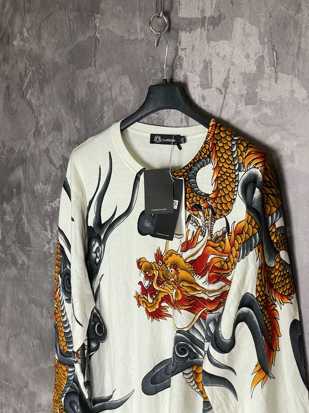 Japanese Brand × Vintage Vintage Tattoo Mesh Long Sleeve Sweater Gaultier Style Size M / US 6-8 / IT 42-44 - 8 Thumbnail