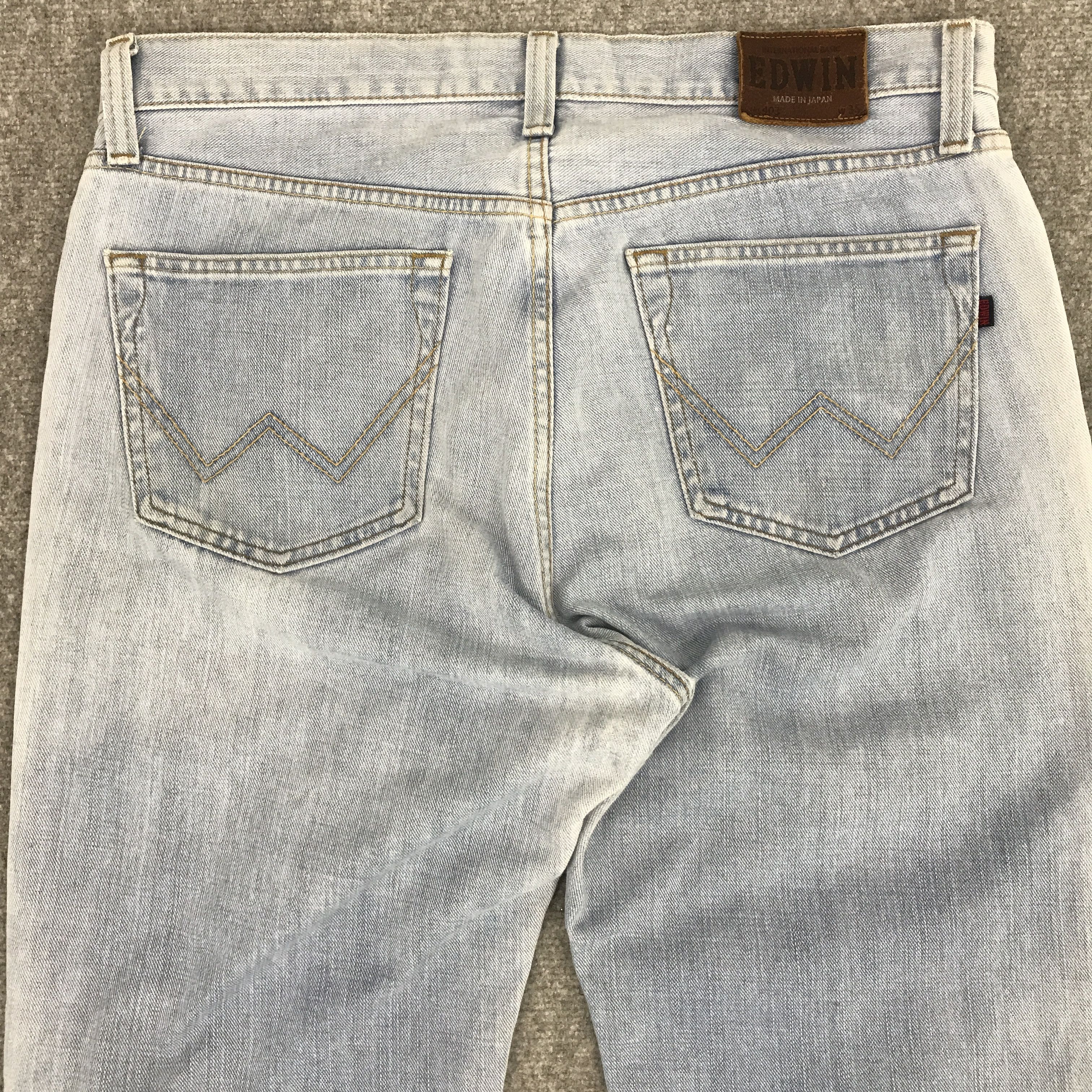 Edwin × Japanese Brand JAPAN EDWIN LIGHT WASH DENIM JEANS Size US 35 - 5 Thumbnail