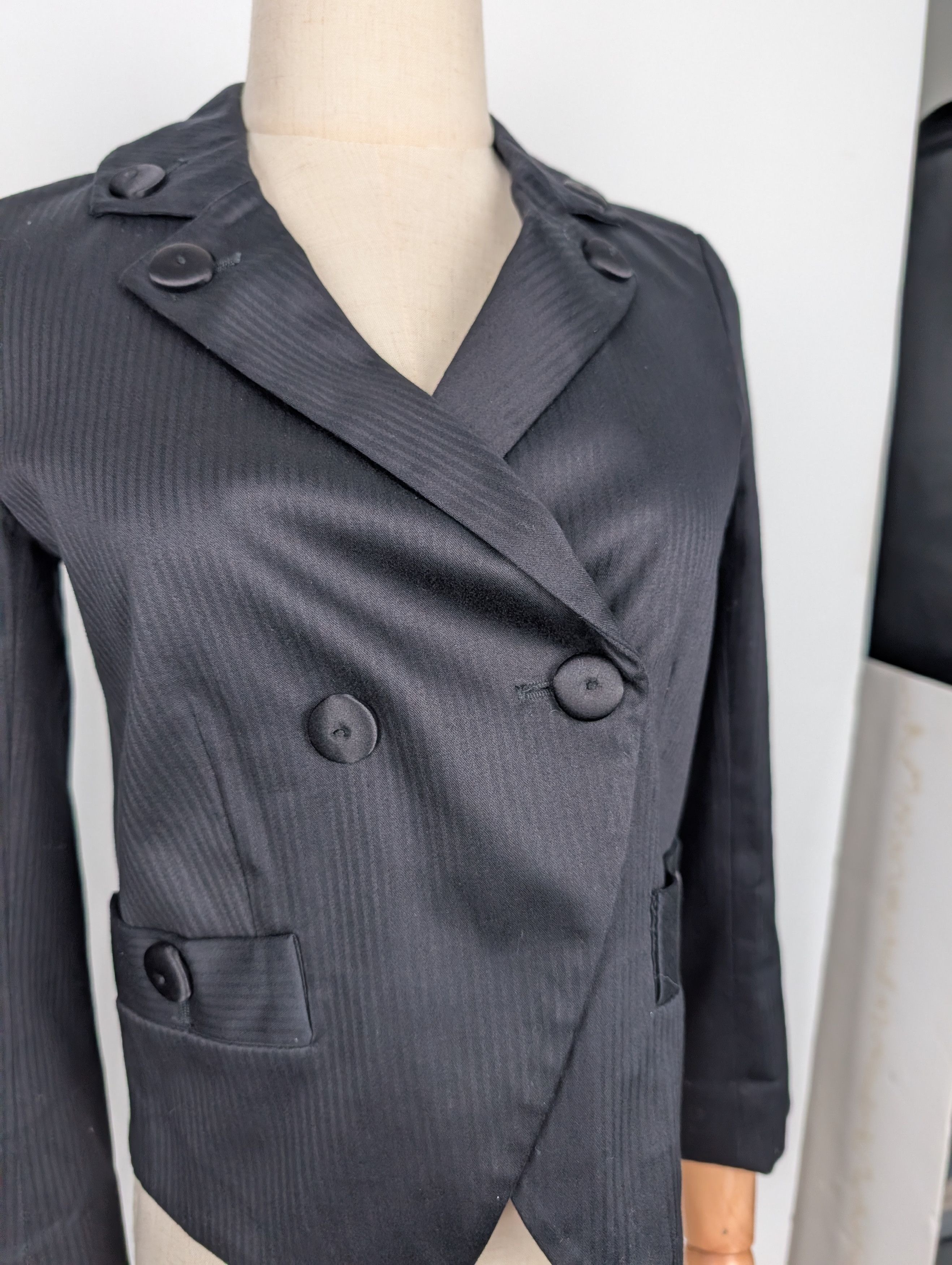 Marc by Marc Jacobs Marc Jacobs Black Double Breasted Blazer Size XS / US 0-2 / IT 36-38 - 3 Thumbnail
