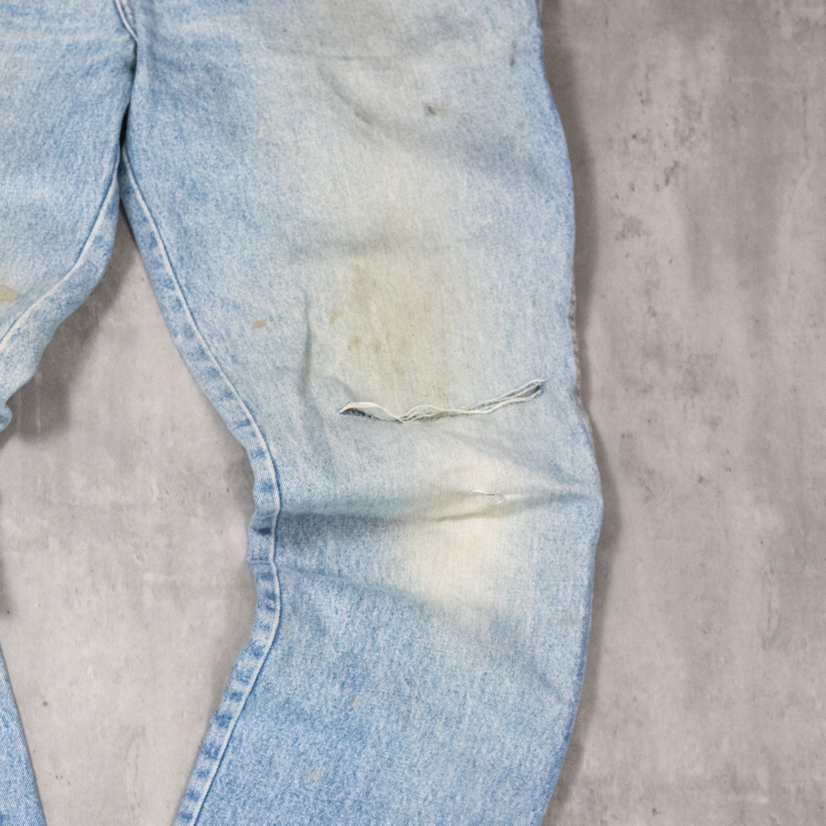 Chaps Ralph Lauren Vintage 1990's Ralph Lauren Distressed Baggy Denim Pant's Size US 39 - 7 Thumbnail