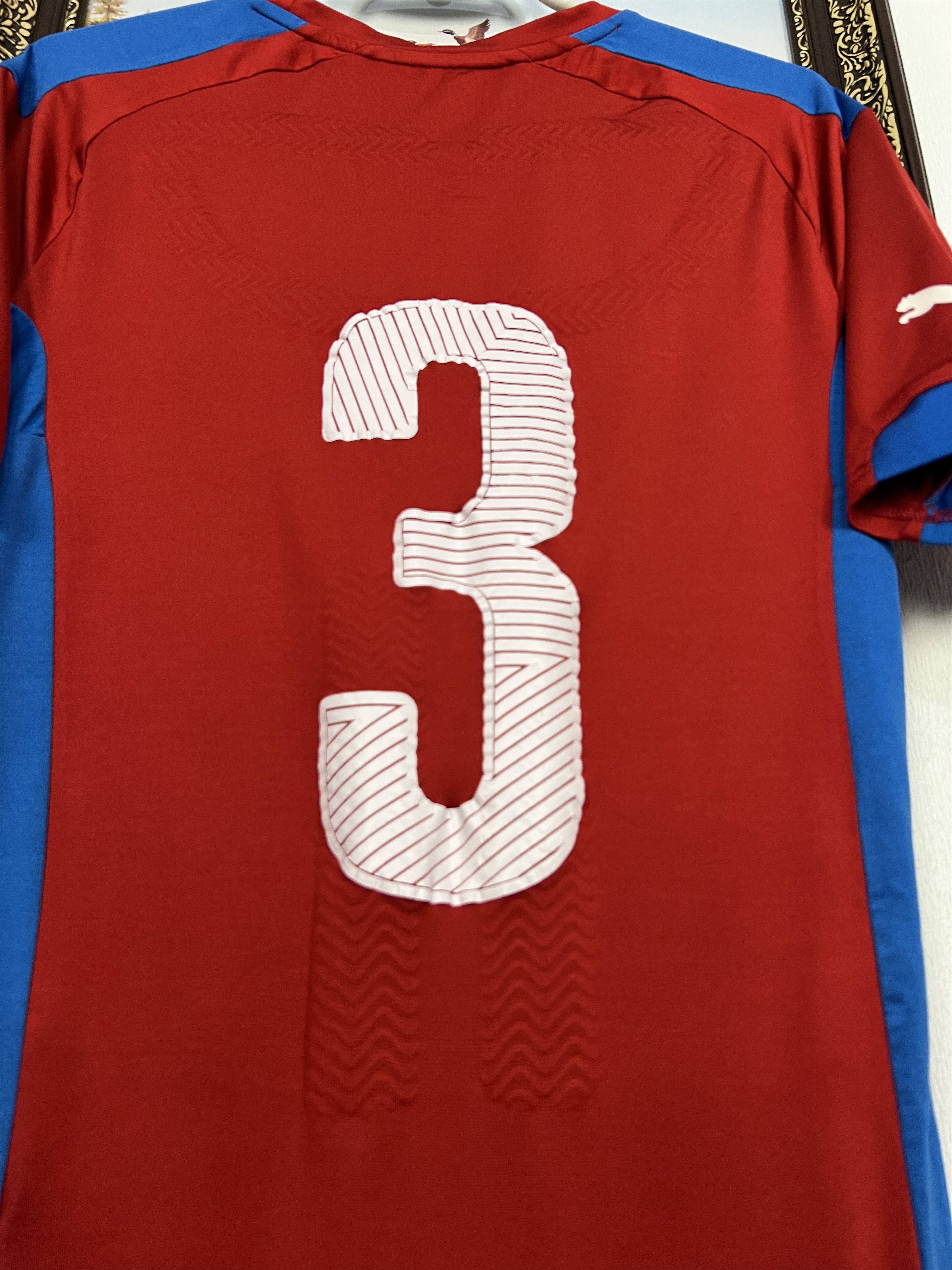 Puma Czech Republic Home football shirt 2014 Soccer #3 Barak Size US M / EU 48-50 / 2 - 13 Thumbnail