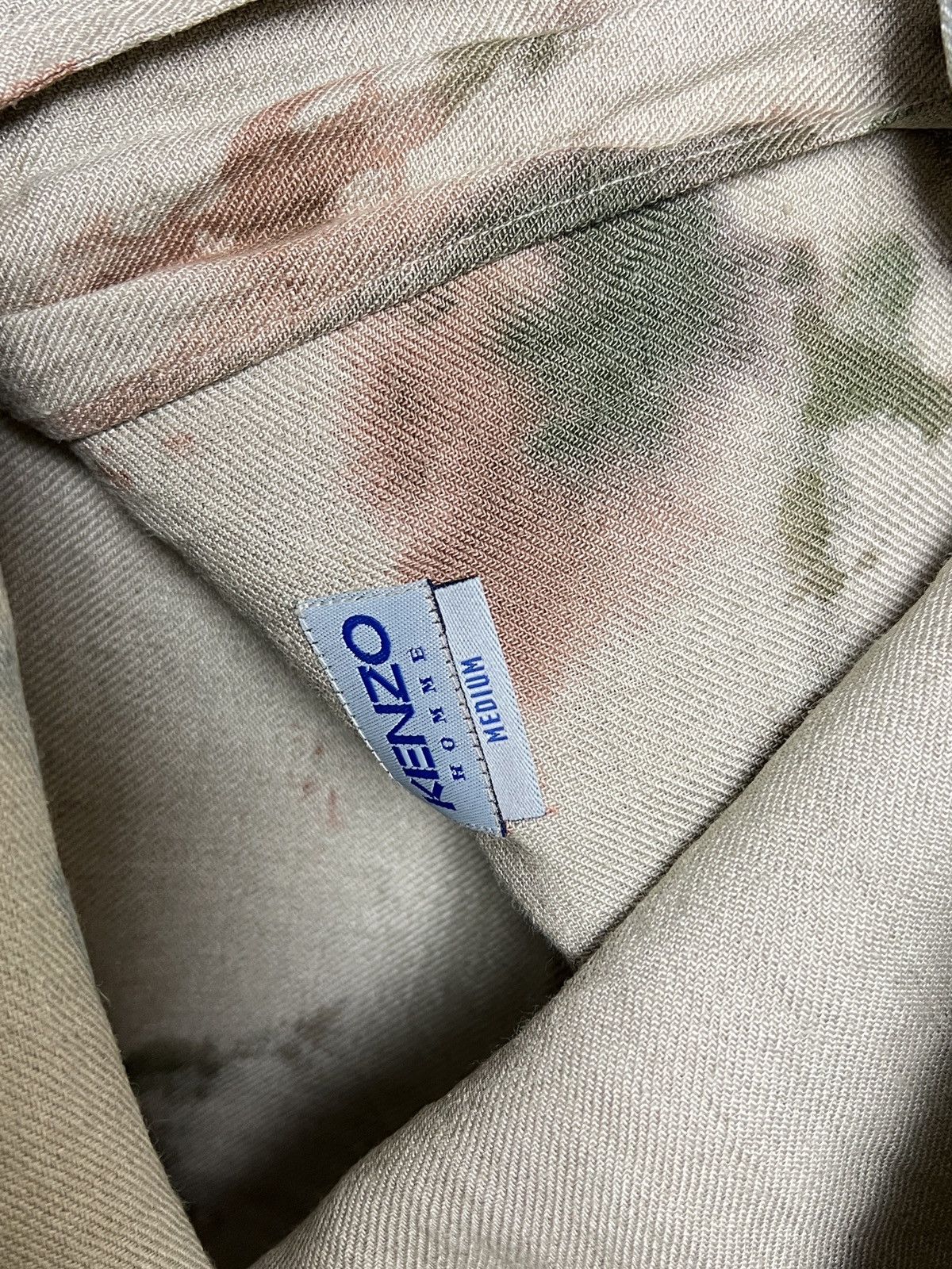 Kenzo kenzo custom tie dye y2k painters work/chore linen jacket Size US M / EU 48-50 / 2 - 14 Thumbnail