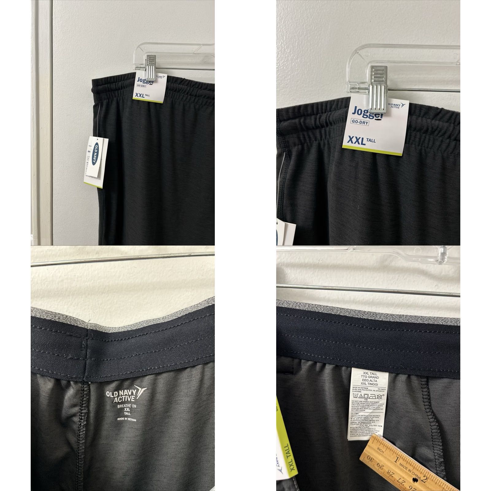 Old Navy Old Navy Active Jogger Pants Mens XXL Black Breathable Go Dry Performance Pants Sweatpants Regular Inseam 30" Size US 39 - 8 Thumbnail