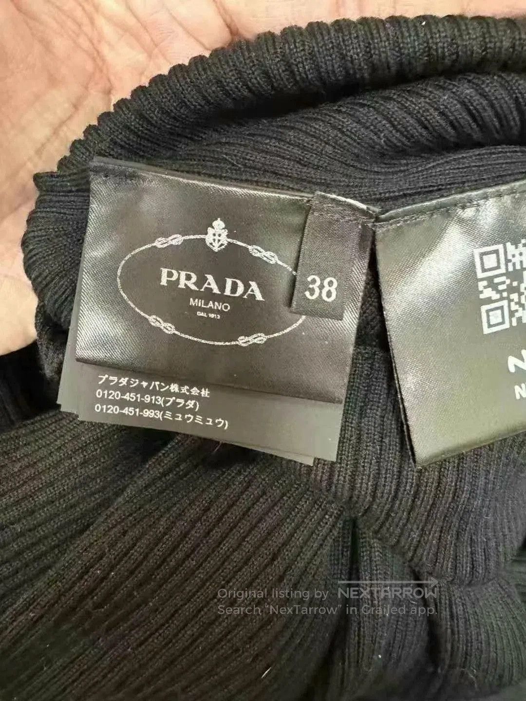Prada prada black turtleneck knit sweater. Size S / US 4 / IT 40 - 4 Thumbnail