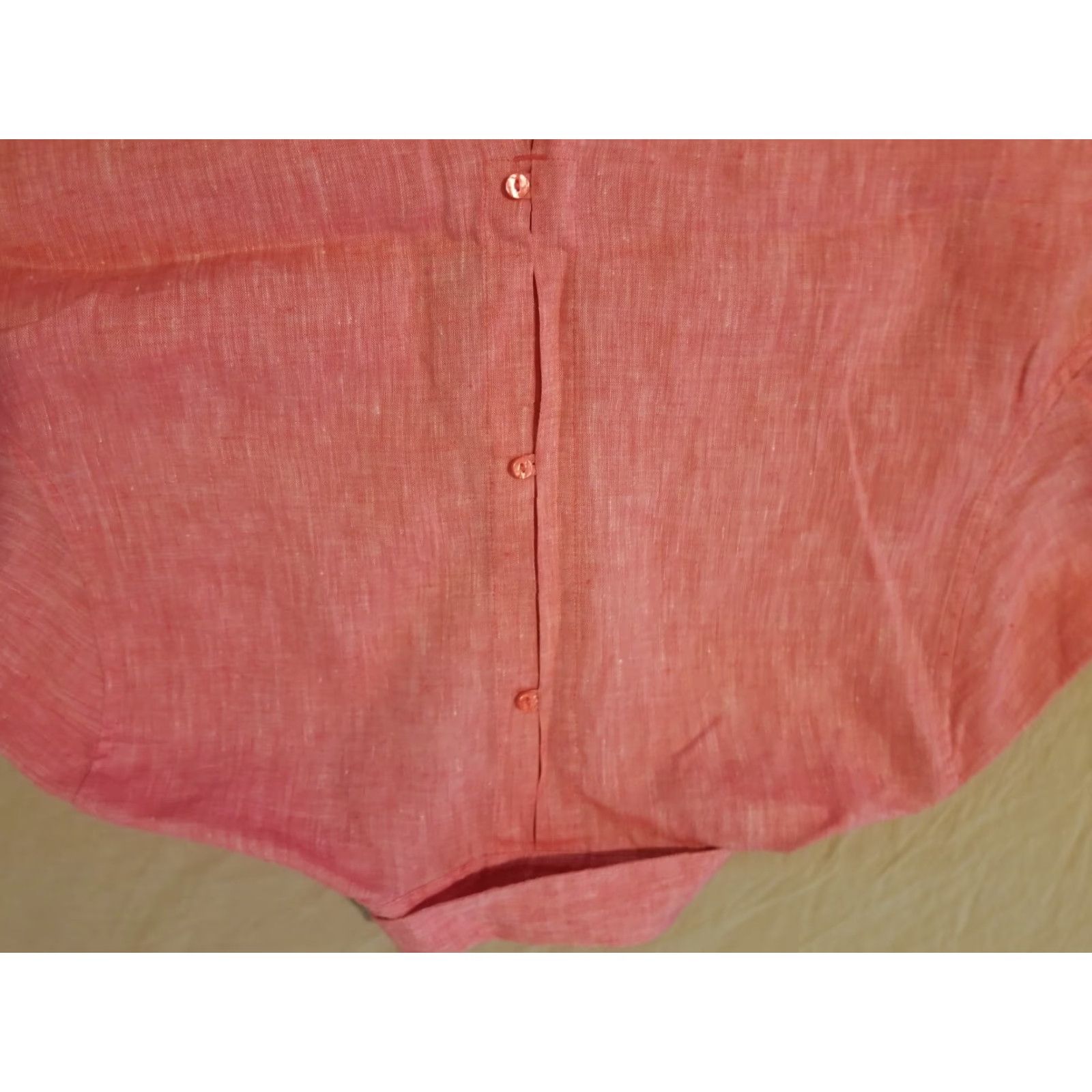 Vintage VINTAGE Chico's Linen Dress Shirt Womens 0 Pink Blouse Linen Shirt Womens 0 Pink Blouse Size XS / US 0-2 / IT 36-38 - 7 Thumbnail
