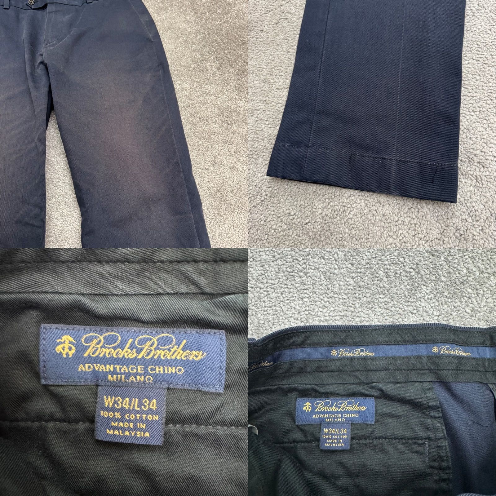 Brooks Brothers Brooks Brothers Chino Pants Mens Navy Blue Khaki Cotton 34 Size US 34 / EU 50 - 8 Thumbnail