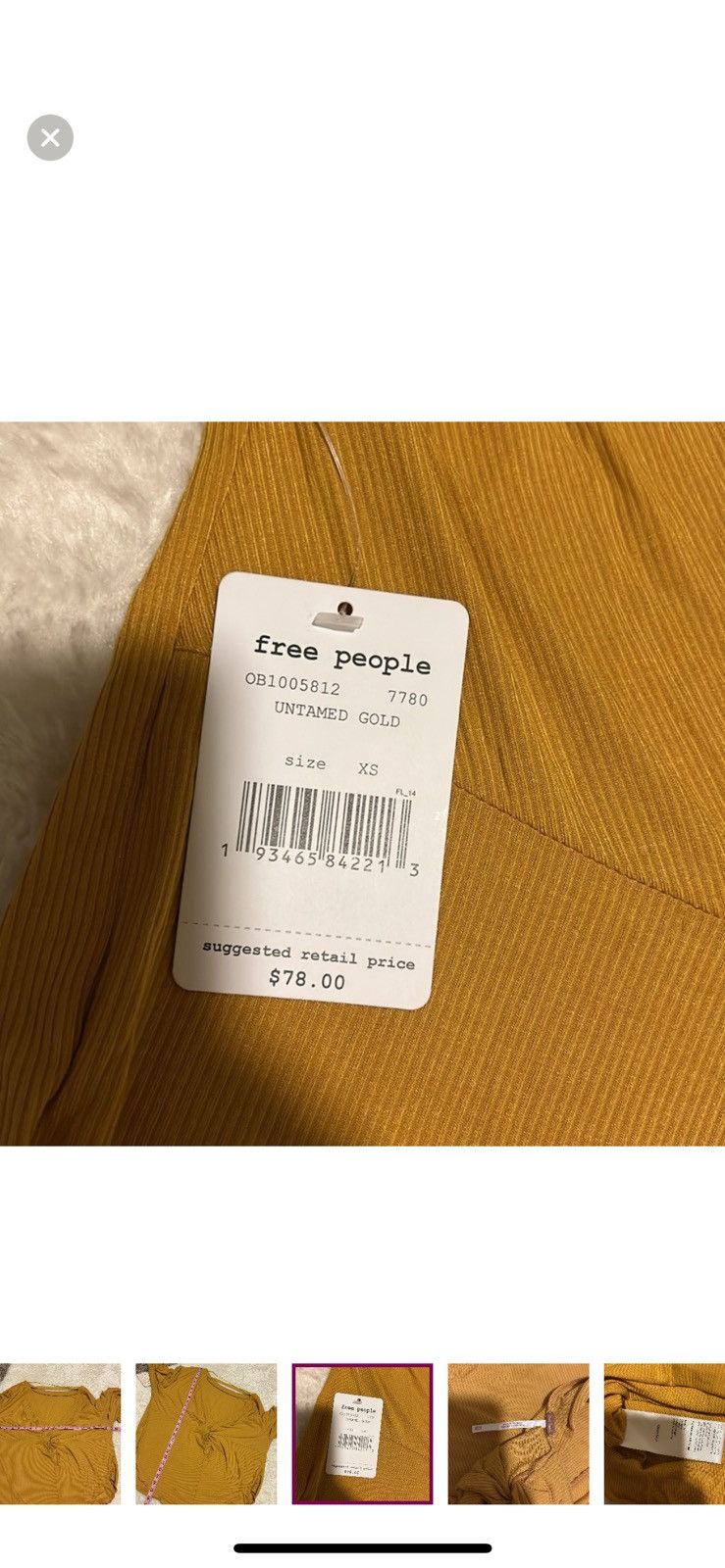 Free People Free people XS untamed gold shimmy shake top Size XS / US 0-2 / IT 36-38 - 6 Thumbnail