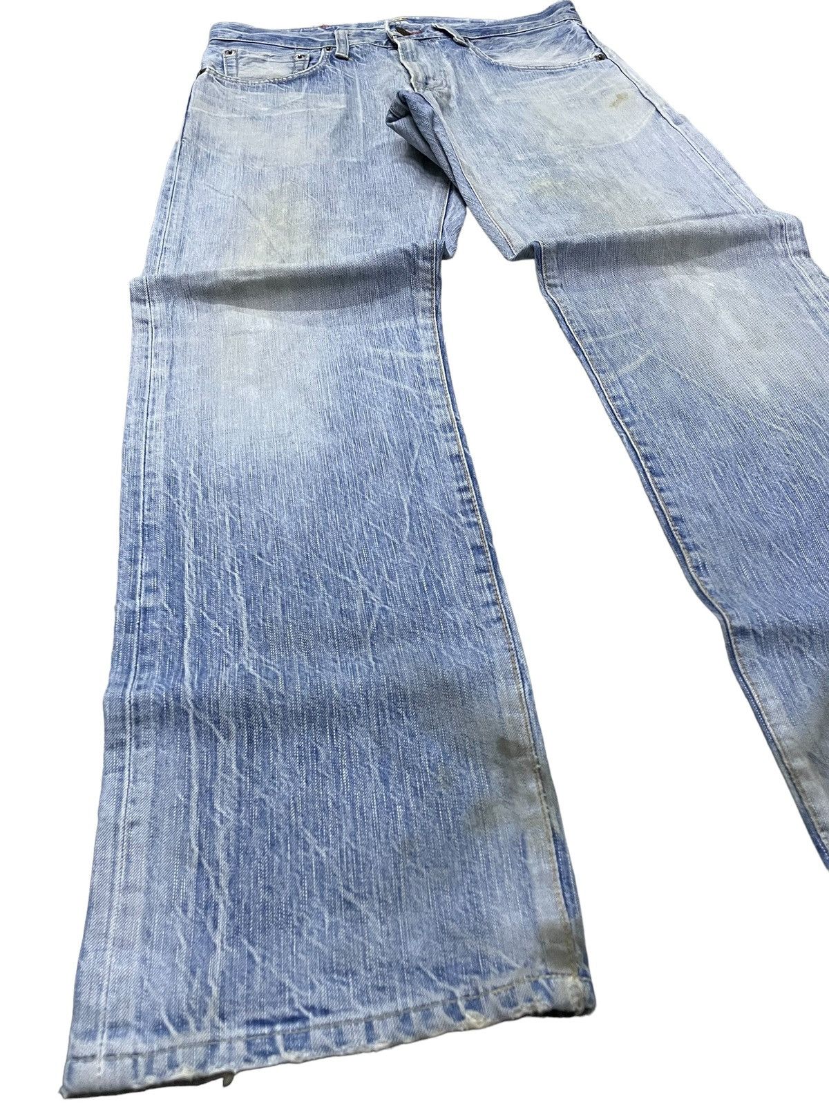 Edwin Edwin 504 Stone Light Wash Distressed Size US 33 - 6 Thumbnail