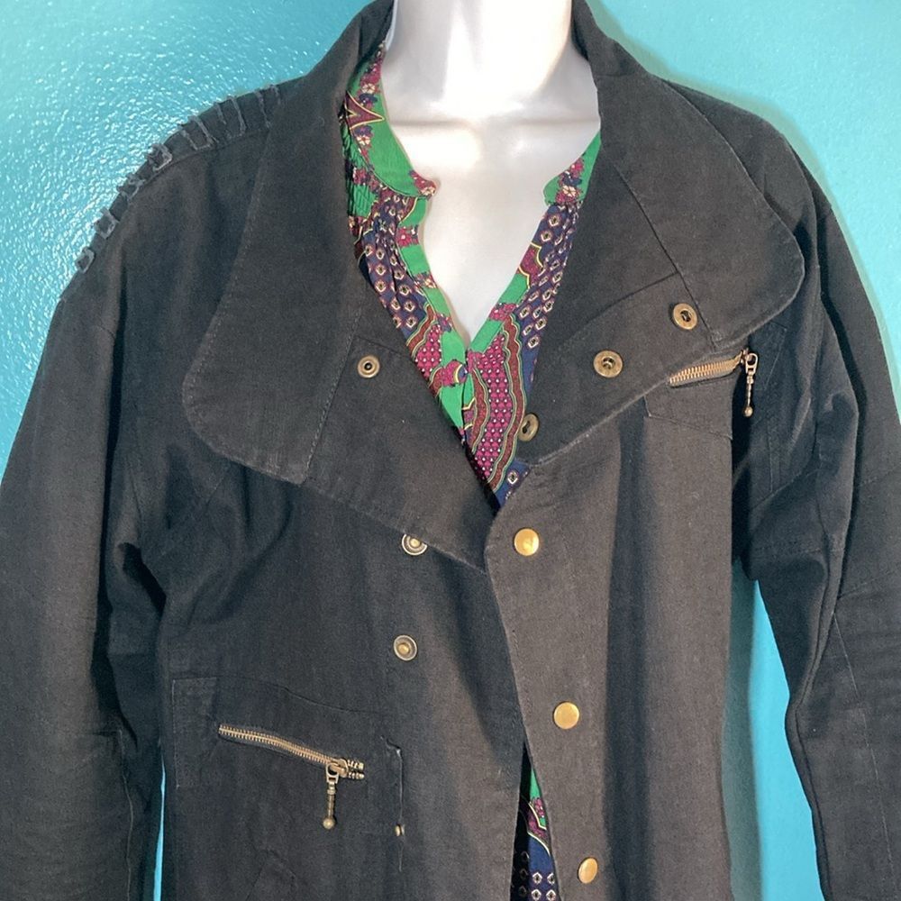 I.AM.GIA S & G Sequoia and Gita Black Cotton Snap Front Jacket Marked Size M / US 6-8 / IT 42-44 - 7 Thumbnail