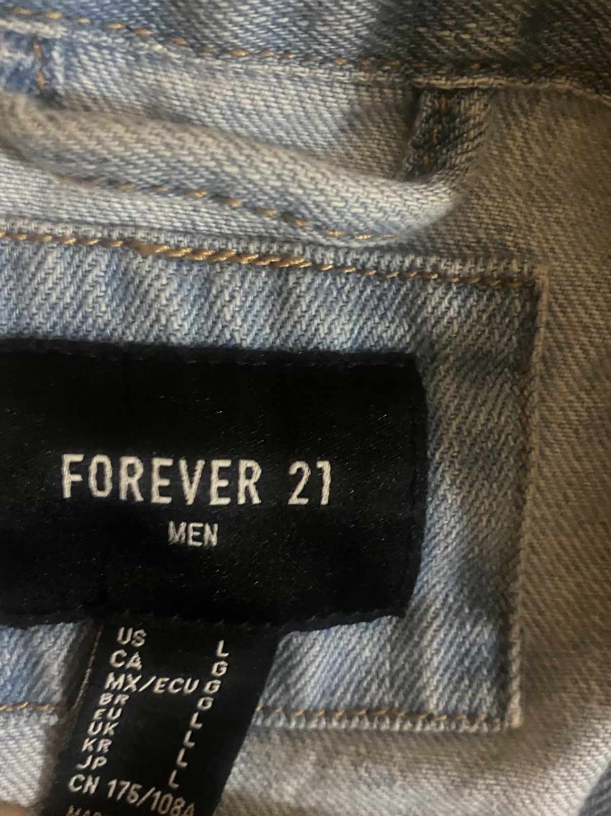 Forever 21 Forever 21 Denim Jacket Size US L / EU 52-54 / 3 - 6 Thumbnail