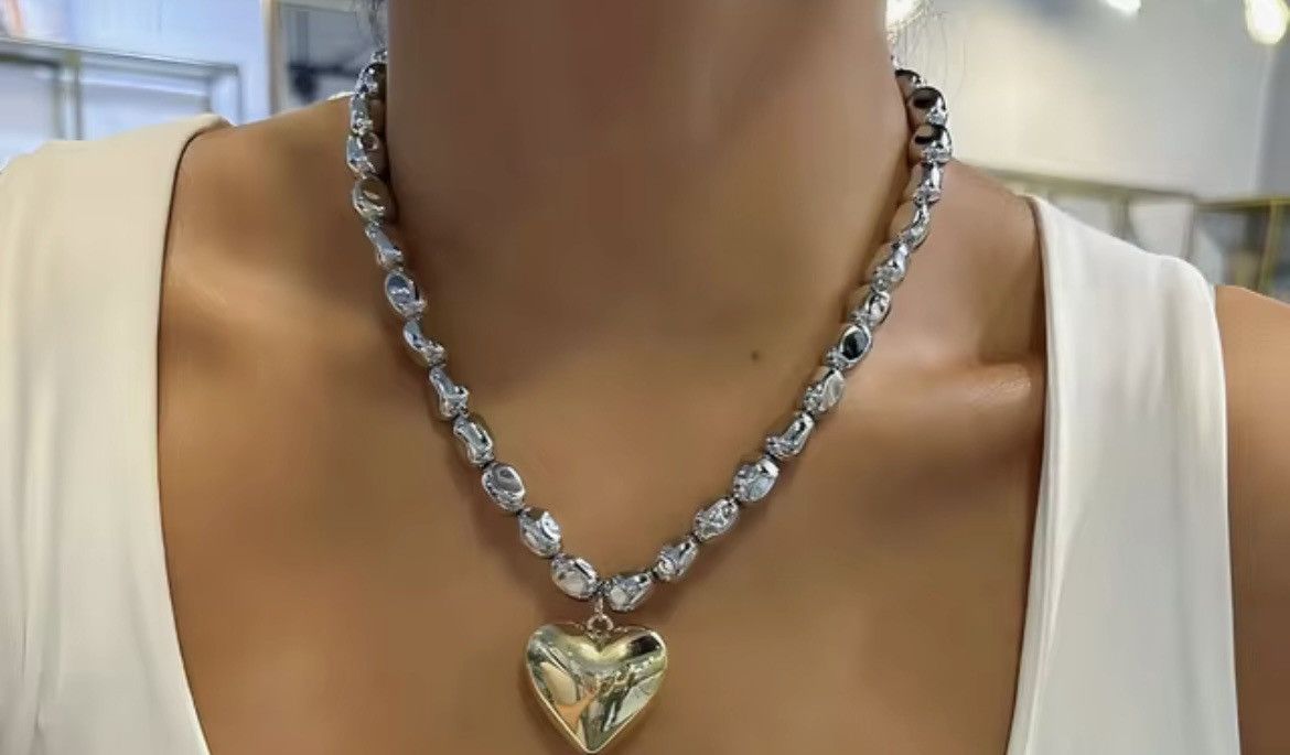 Jewelry Big heart pendant Size ONE SIZE - 1 Preview