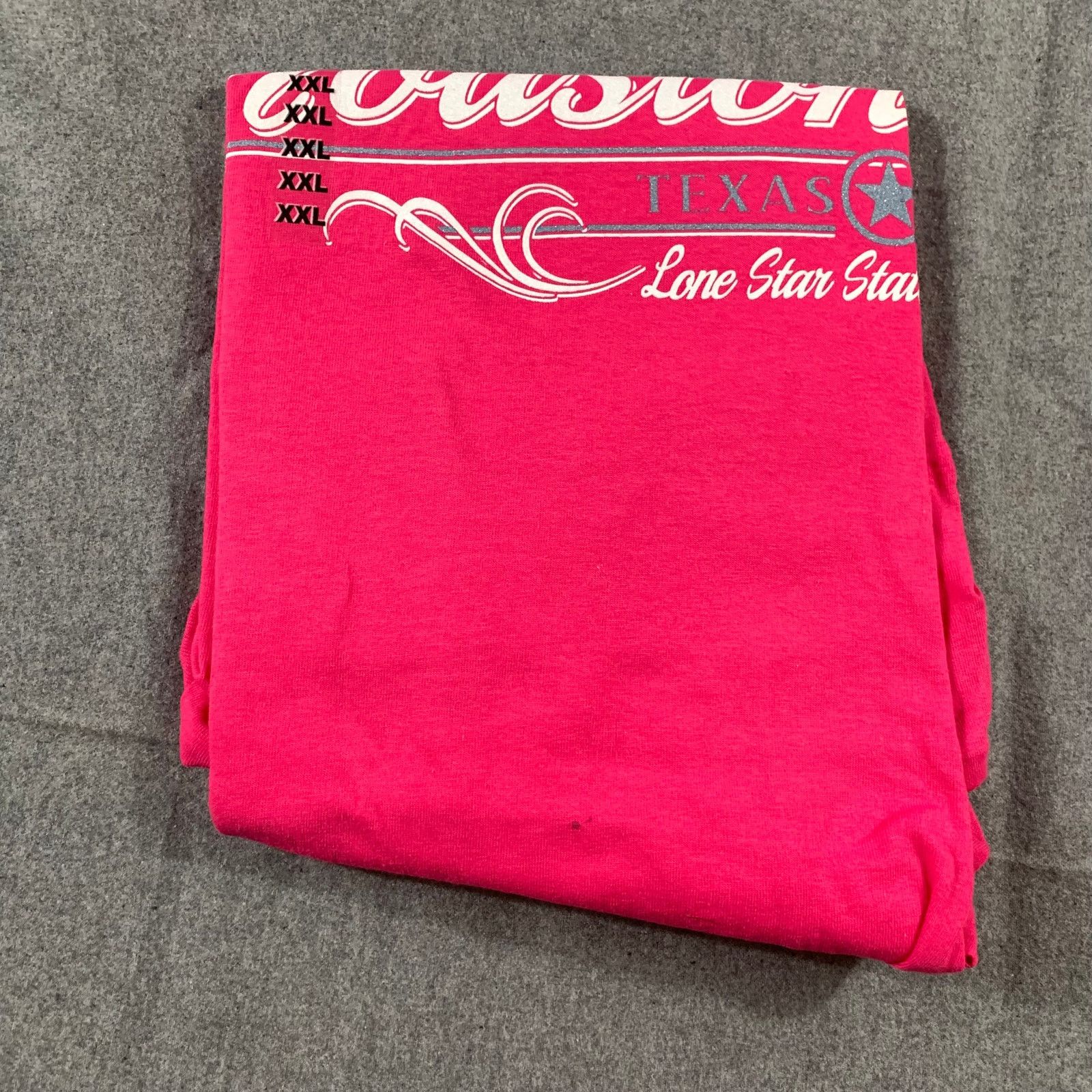Gildan Houston Pink Shirt Women 2XL Casual T Shirt Ladies Size XXL / US 16-18 / IT 52-54 - 5 Thumbnail