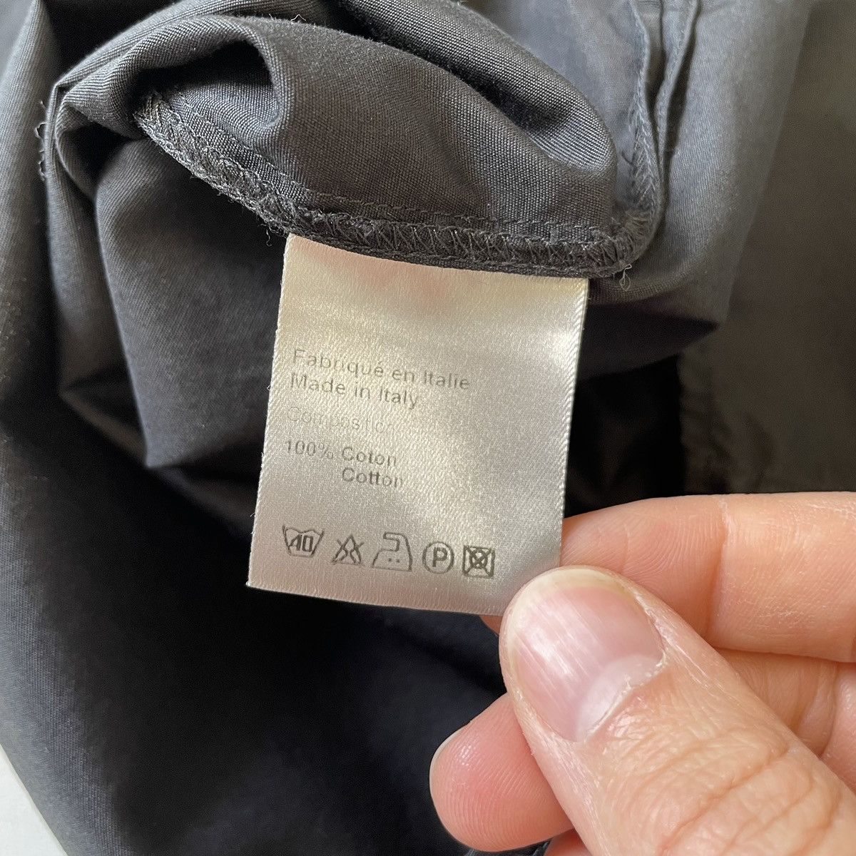 Dior × Hedi Slimane Black Cotton ‘Bee’ Logo Shirt Size US M / EU 48-50 / 2 - 8 Thumbnail