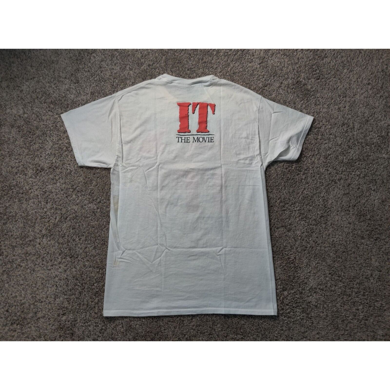 Other IT The Movie Shirt Adult Mens Medium White Red Evil Clown Size US M / EU 48-50 / 2 - 10 Thumbnail