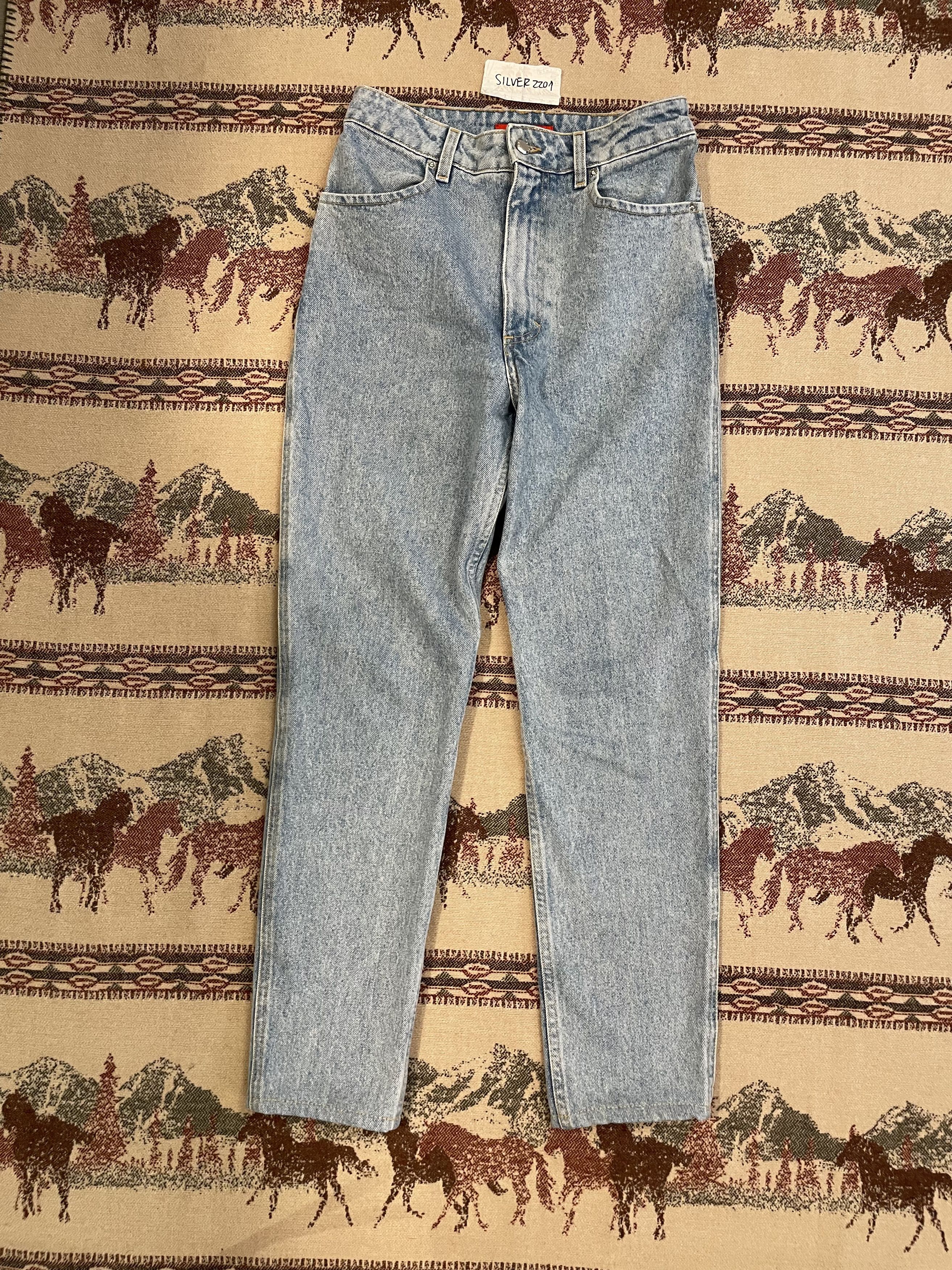 image of Eckhaus Latta El Jean In True Blue, Women's (Size 27)