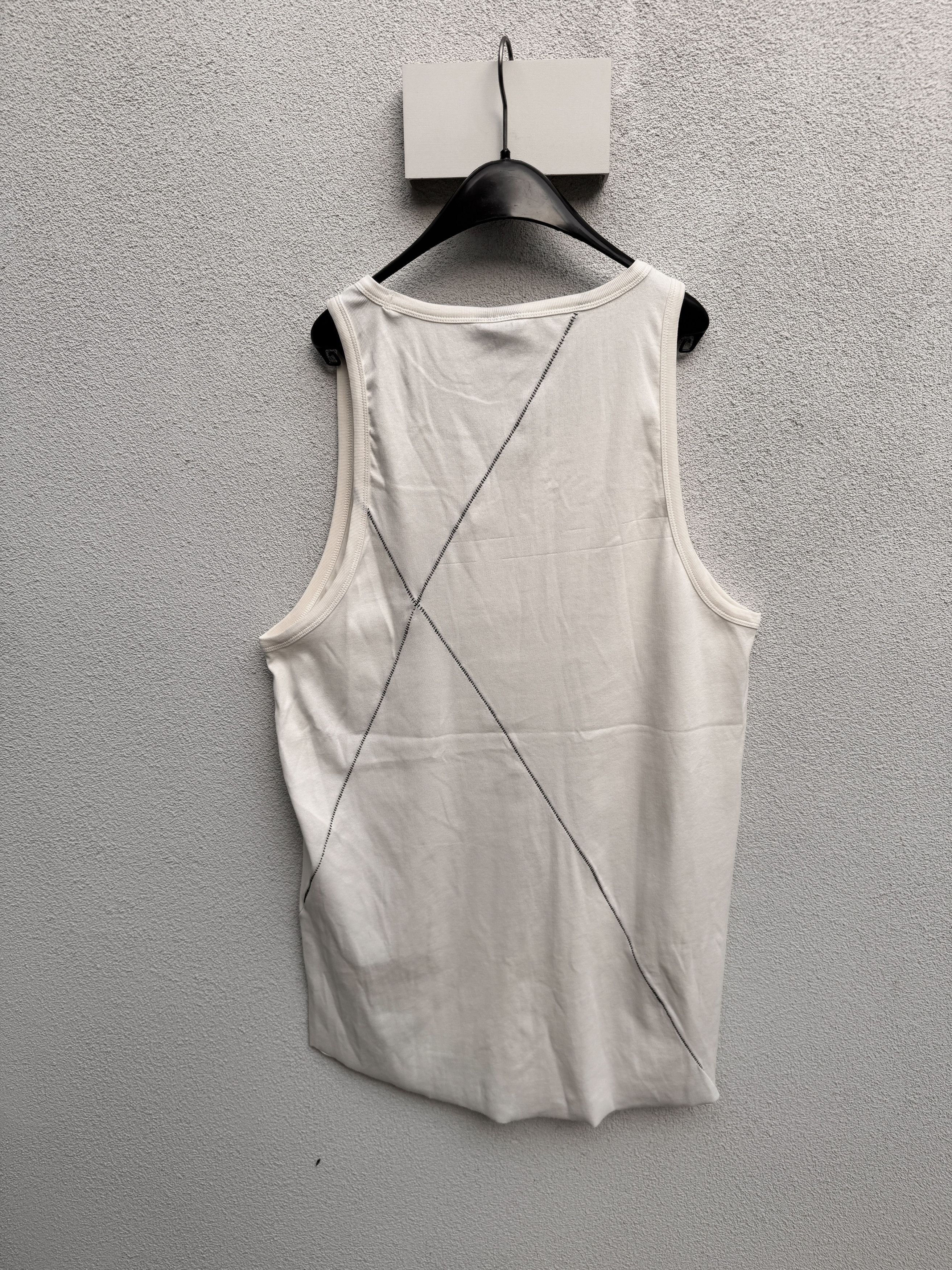 Thom Krom Thom Krom White Cream Tank Top XL Size US XL / EU 56 / 4 - 3 Thumbnail