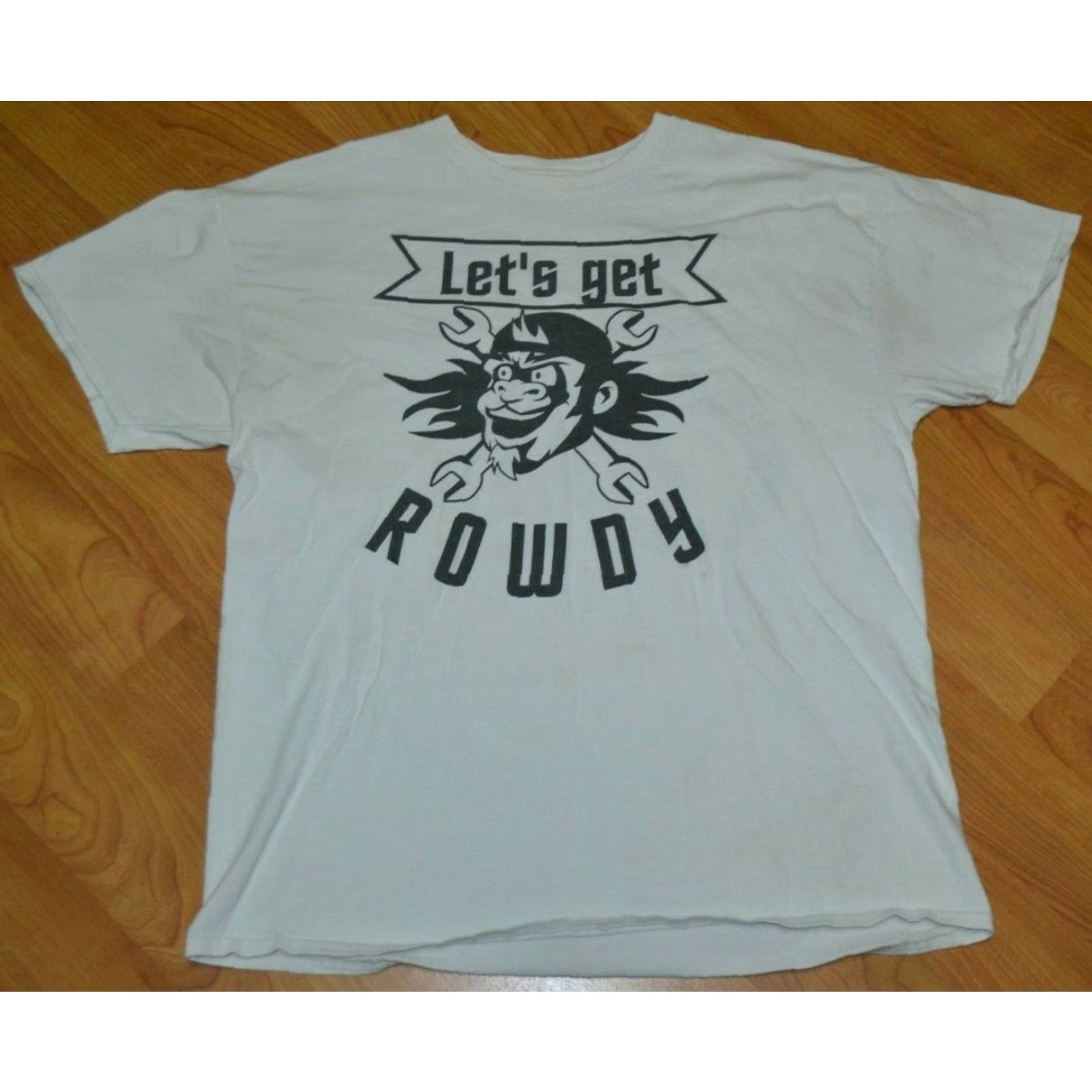 Gildan VINTAGE Rowdy Roadies Heavy Metal OHIO Crew T Shirt XL Let's Get Rowdy Nike Size US XL / EU 56 / 4 - 3 Thumbnail