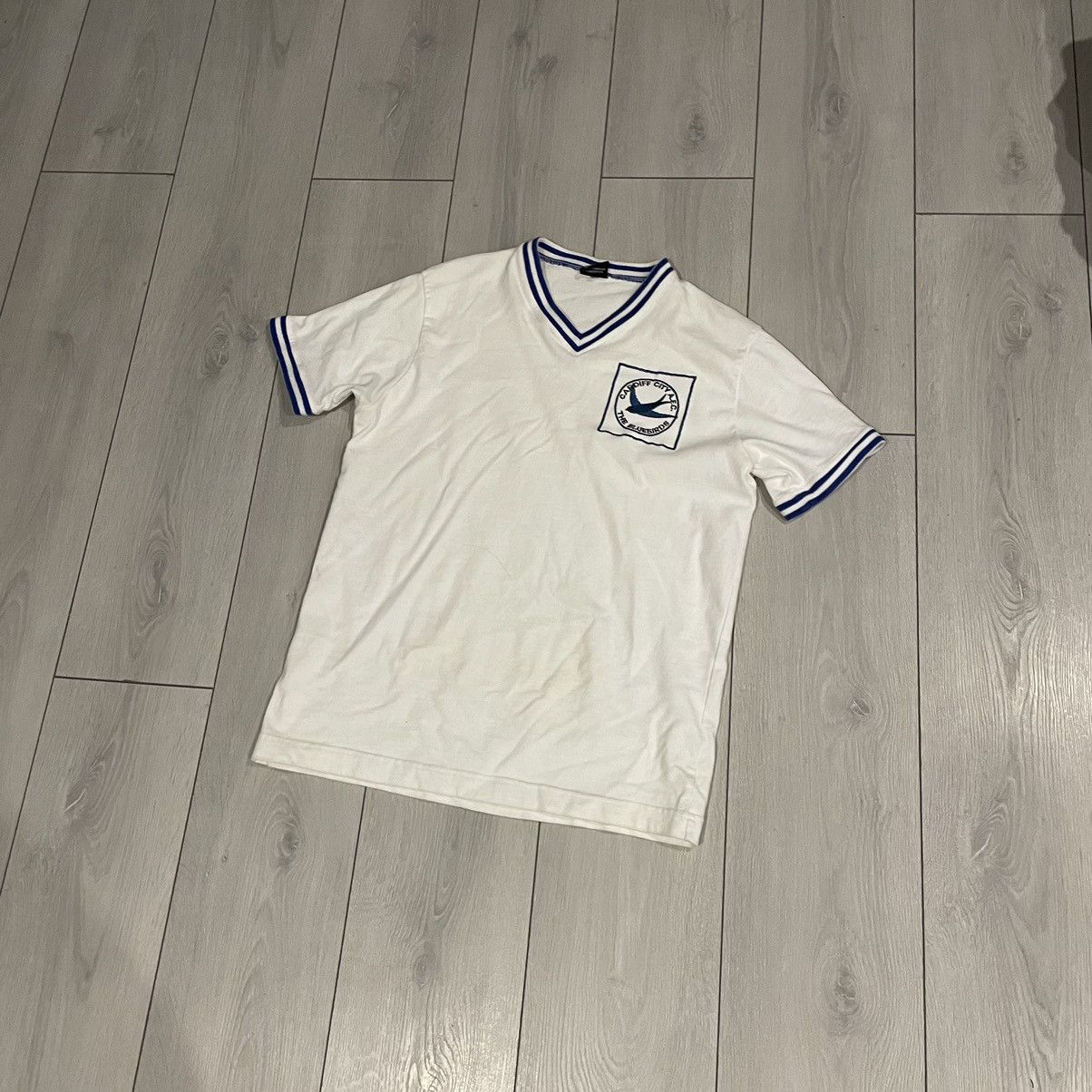 Vintage Vintage 90s Jersey Cardiff city rugby polo tee shirt bluebir Size US L / EU 52-54 / 3 - 1 Thumbnail