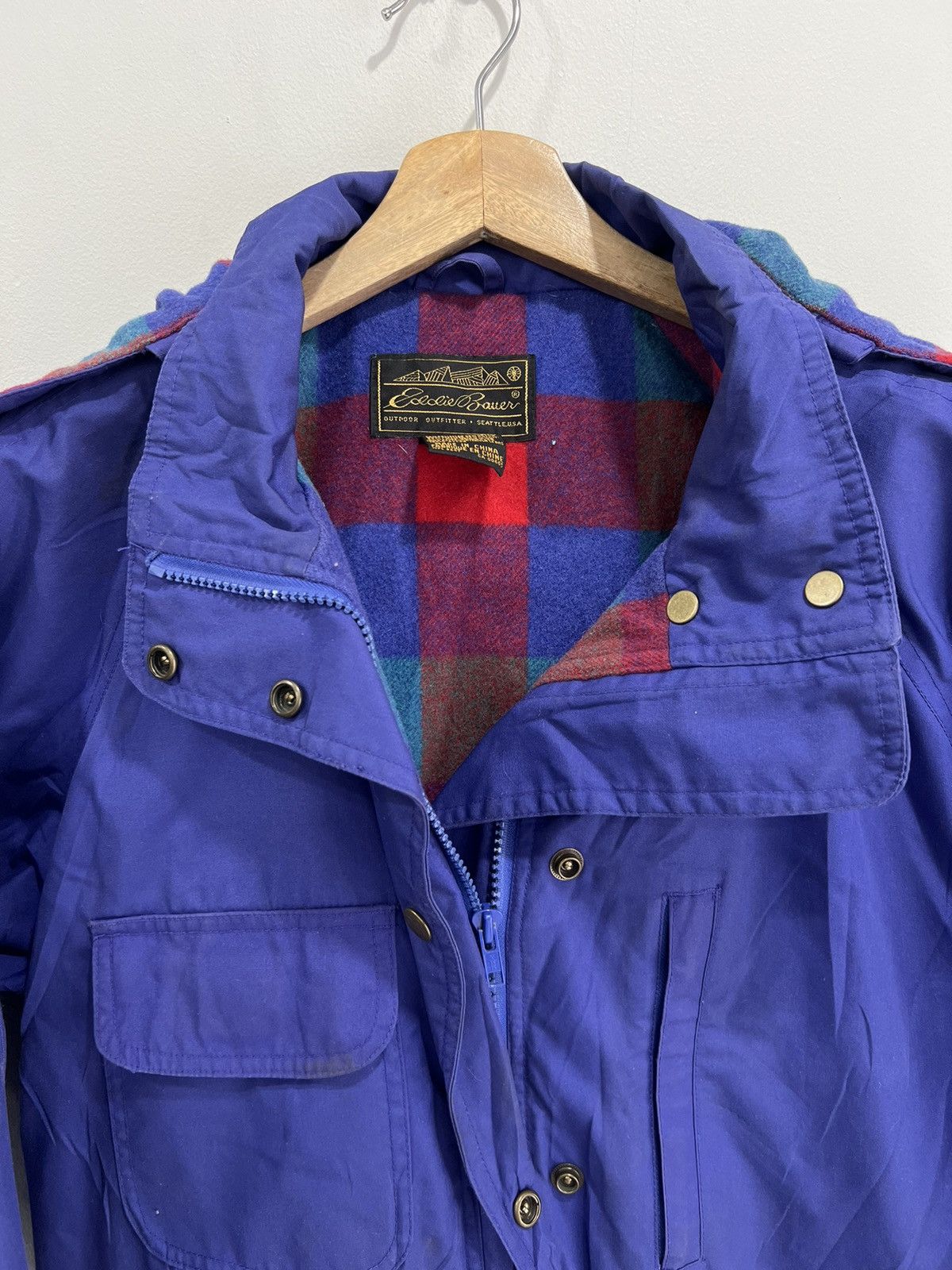 Eddie Bauer Vintage Womens Eddie Bauer Jacket Plaid Lined Size US M / EU 48-50 / 2 - 5 Thumbnail