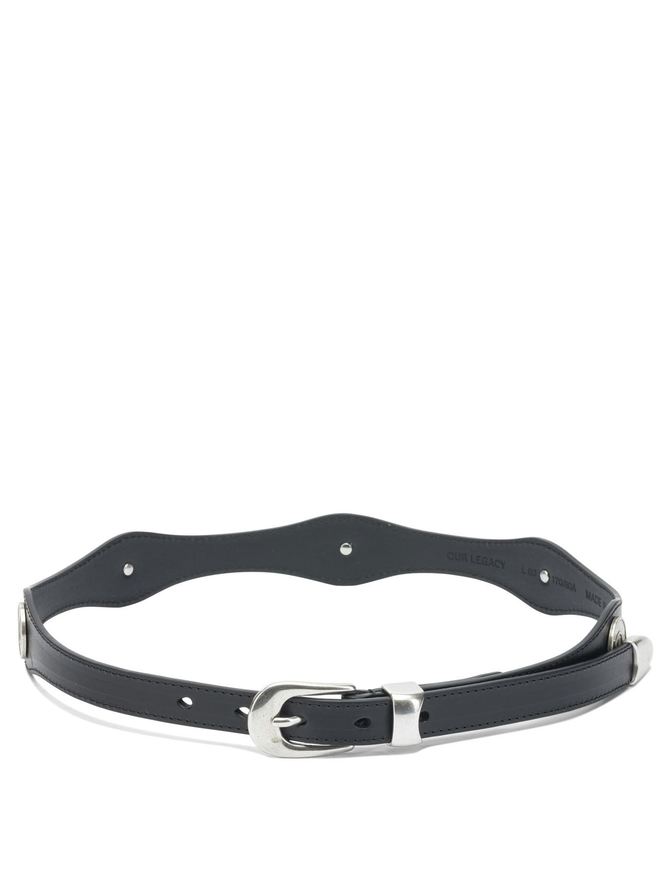 Our Legacy Black Leather Belt 80 size 【公式通販】