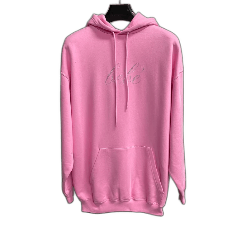 Balenciaga Pink Logo Sweatshirt with Rhinestones Size US S / EU 44-46 / 1 - 1 Thumbnail