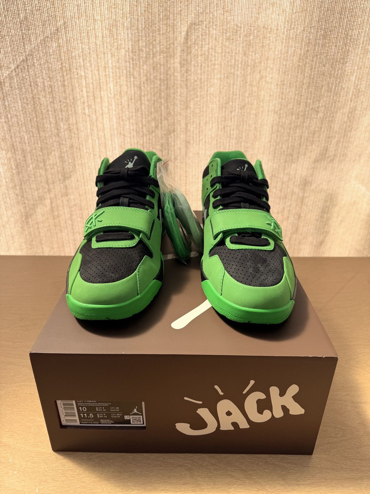 Nike × Travis Scott Jordan CJ1 T-Rexx Travis Scott Green Spark Size US 10 / EU 43 - 4 Thumbnail
