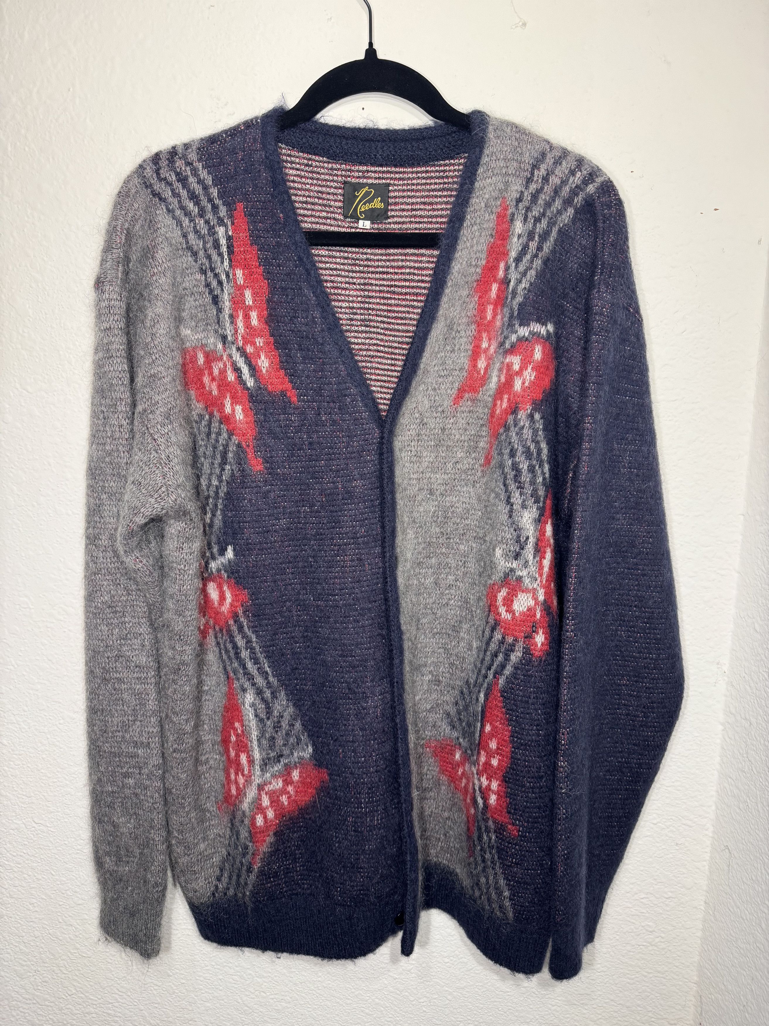 Needles Butterfly Mohair Cardigan Size US L / EU 52-54 / 3 - 1 Thumbnail