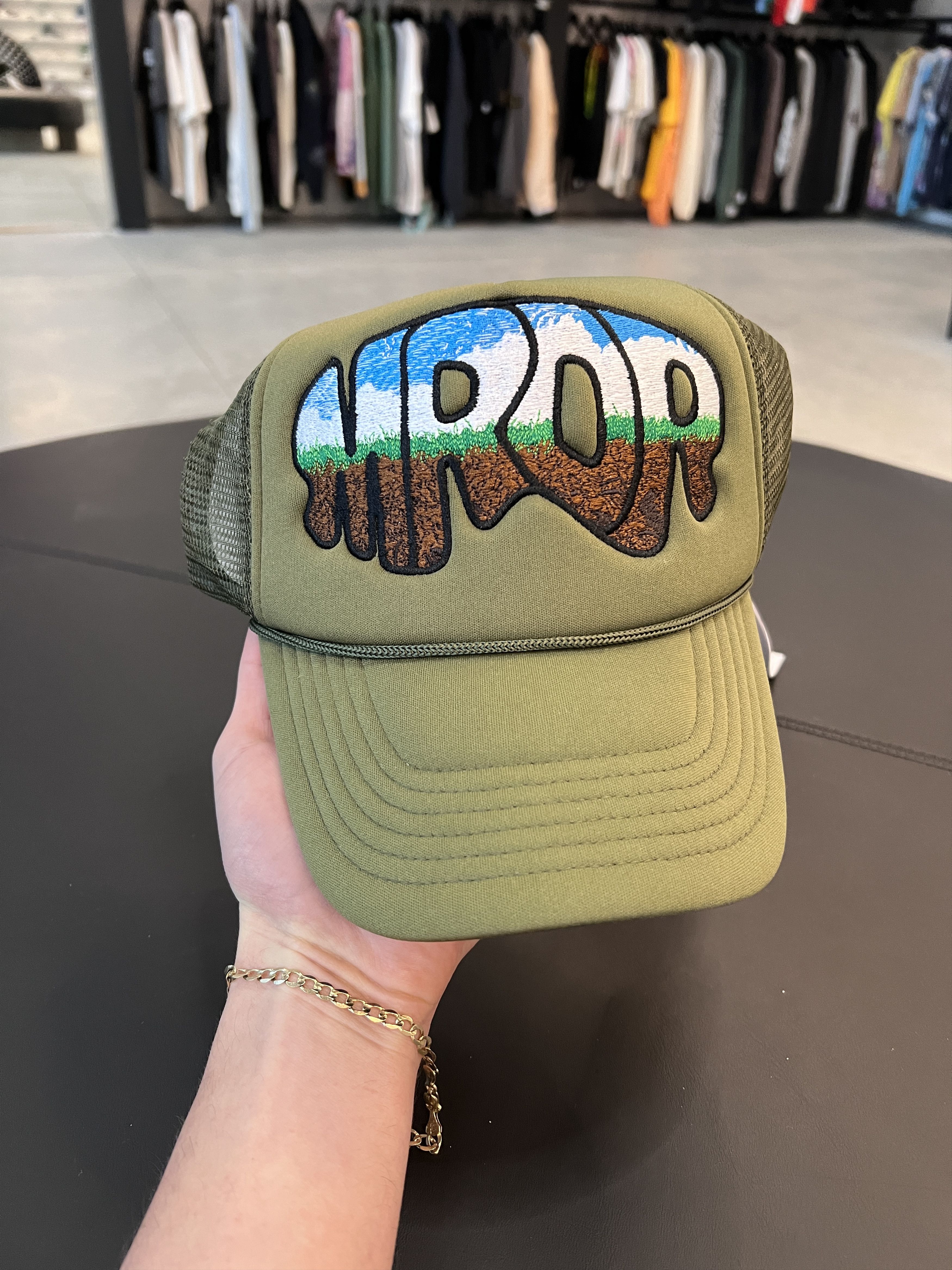 Who Decides War WHO DECIDES WAR Mrdr Trucker Cap Olive White Size ONE SIZE - 2 Thumbnail