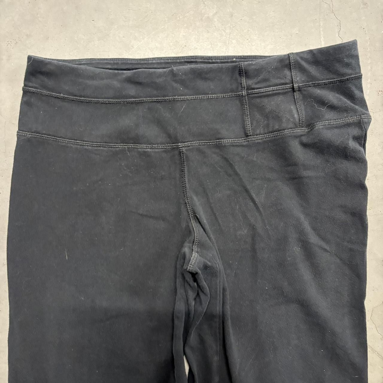 Vintage Crazy Vintage Y2K/2000s Baggy Flare Black Yoga Style Womens Sweatpants! Size 30" / US 8 / IT 44 - 2 Thumbnail