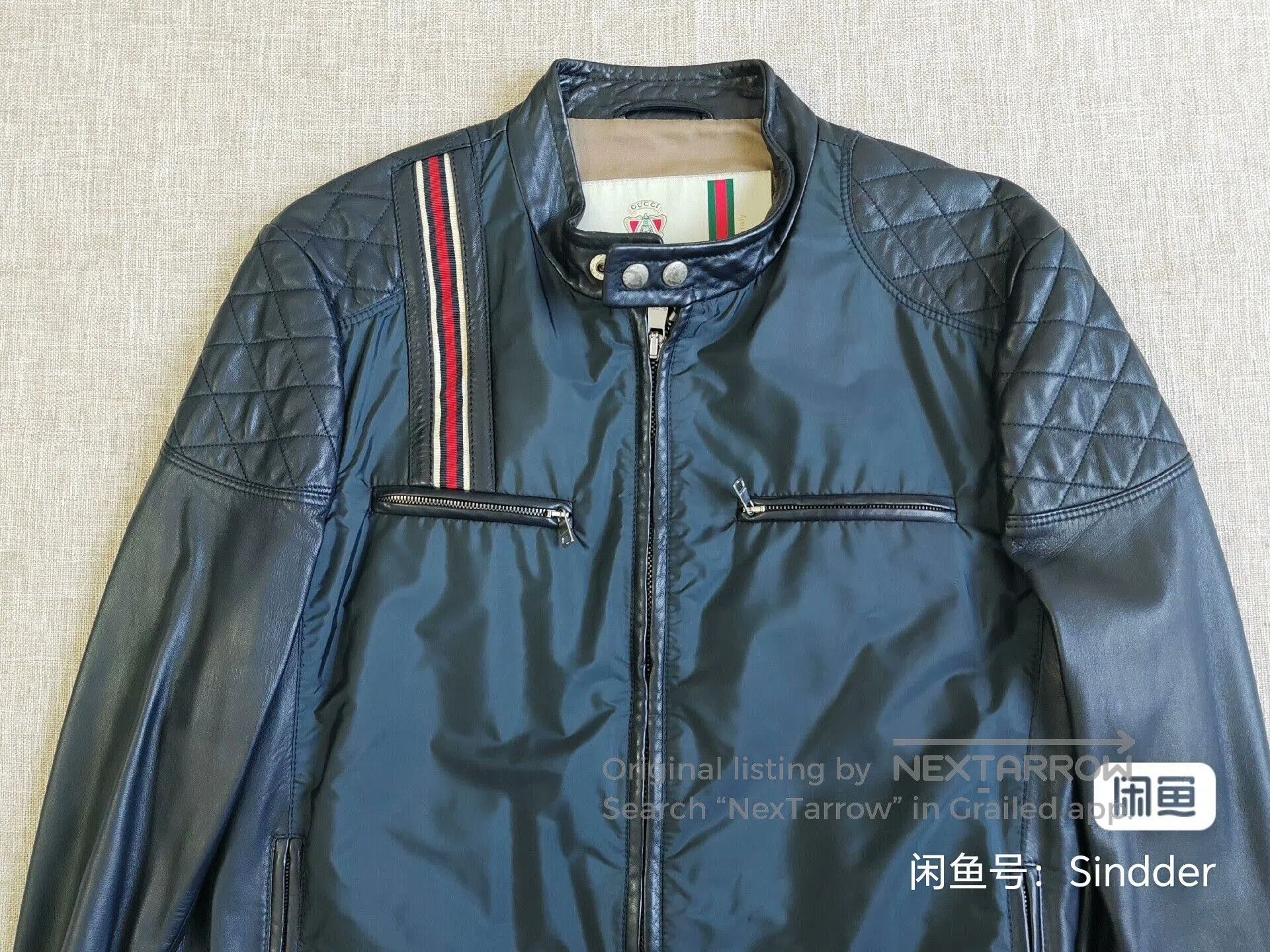 Gucci Gucci Men's Leather Jacket. Size US M / EU 48-50 / 2 - 2 Thumbnail