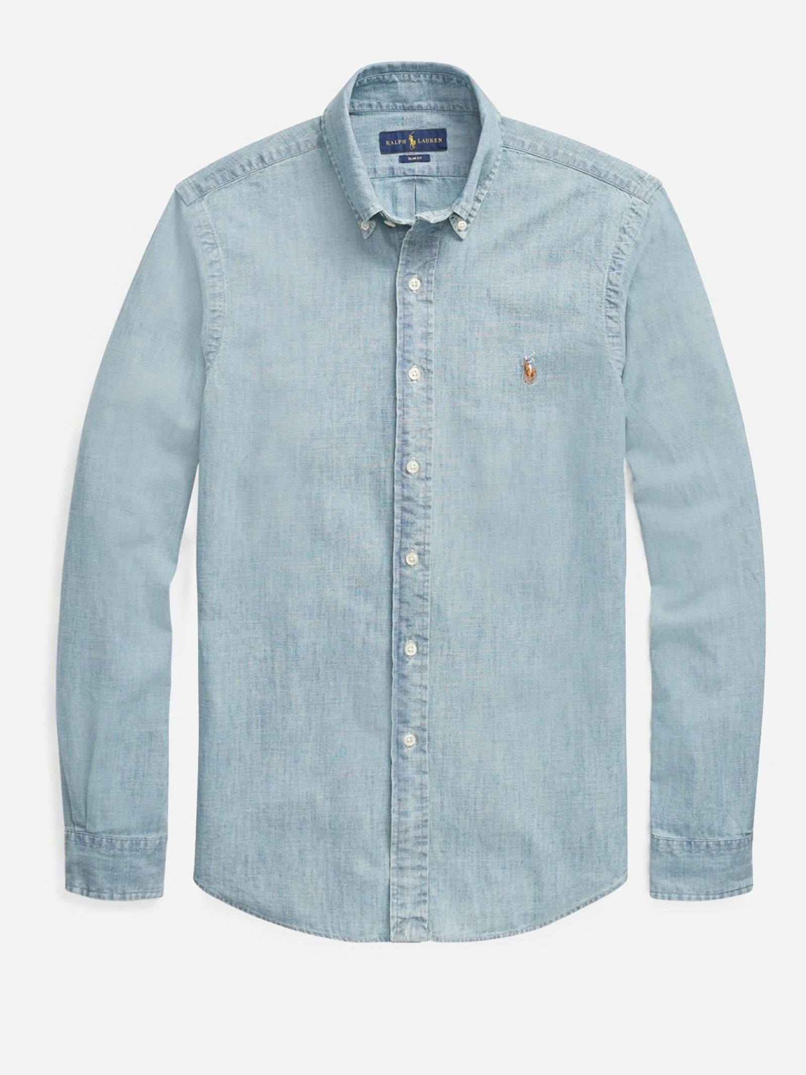 Polo Ralph Lauren o1s22i1n0125 Slim Fit Shirt in Light Blue Size US L / EU 52-54 / 3 - 1 Thumbnail