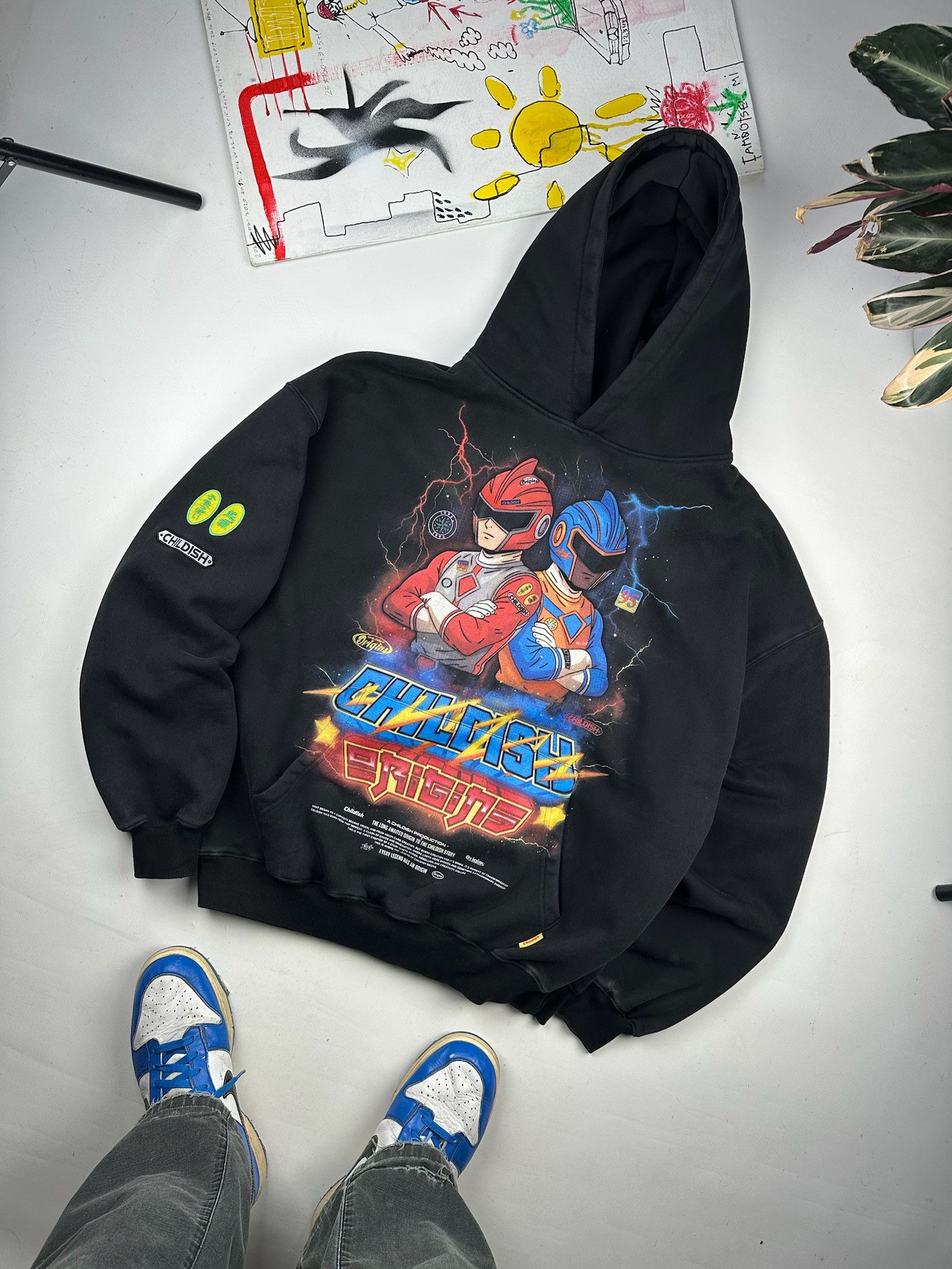 Vintage Vintage Baggy Childish Hoodie Size US L / EU 52-54 / 3 - 3 Thumbnail