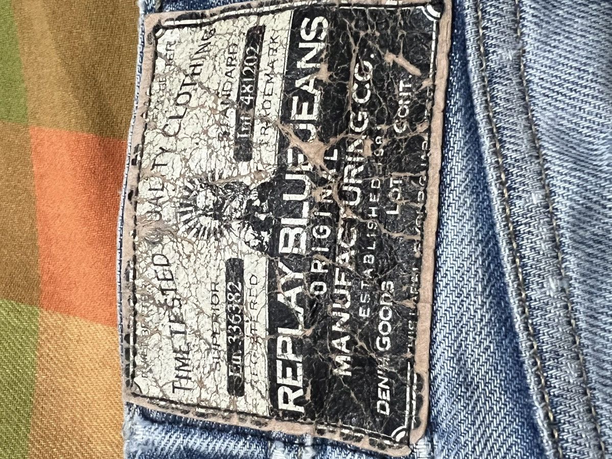 Replay × Vintage REPLAY DENIM DISTREES BUTTON FLY Size US 32 / EU 48 - 11 Thumbnail