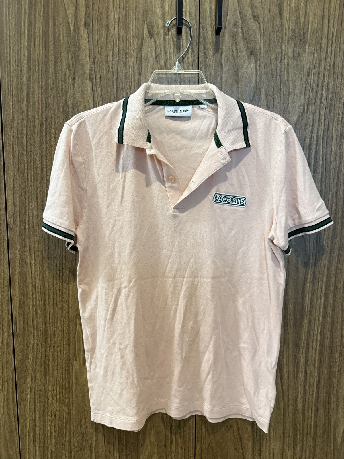 Lacoste Lacoste Light Pink Regular Fit Polo Size US S / EU 44-46 / 1 - 1 Thumbnail