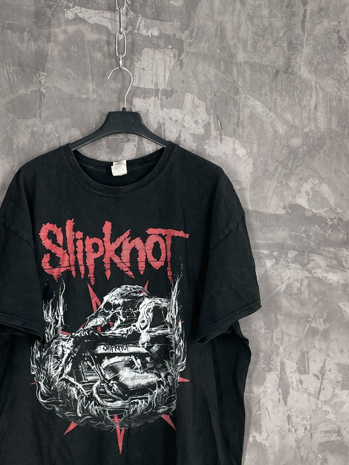 Band Tees × Slipknot × Vintage Mens Vintage Slipknot T Shirt rock band tee overprint rare Size US XL / EU 56 / 4 - 4 Thumbnail