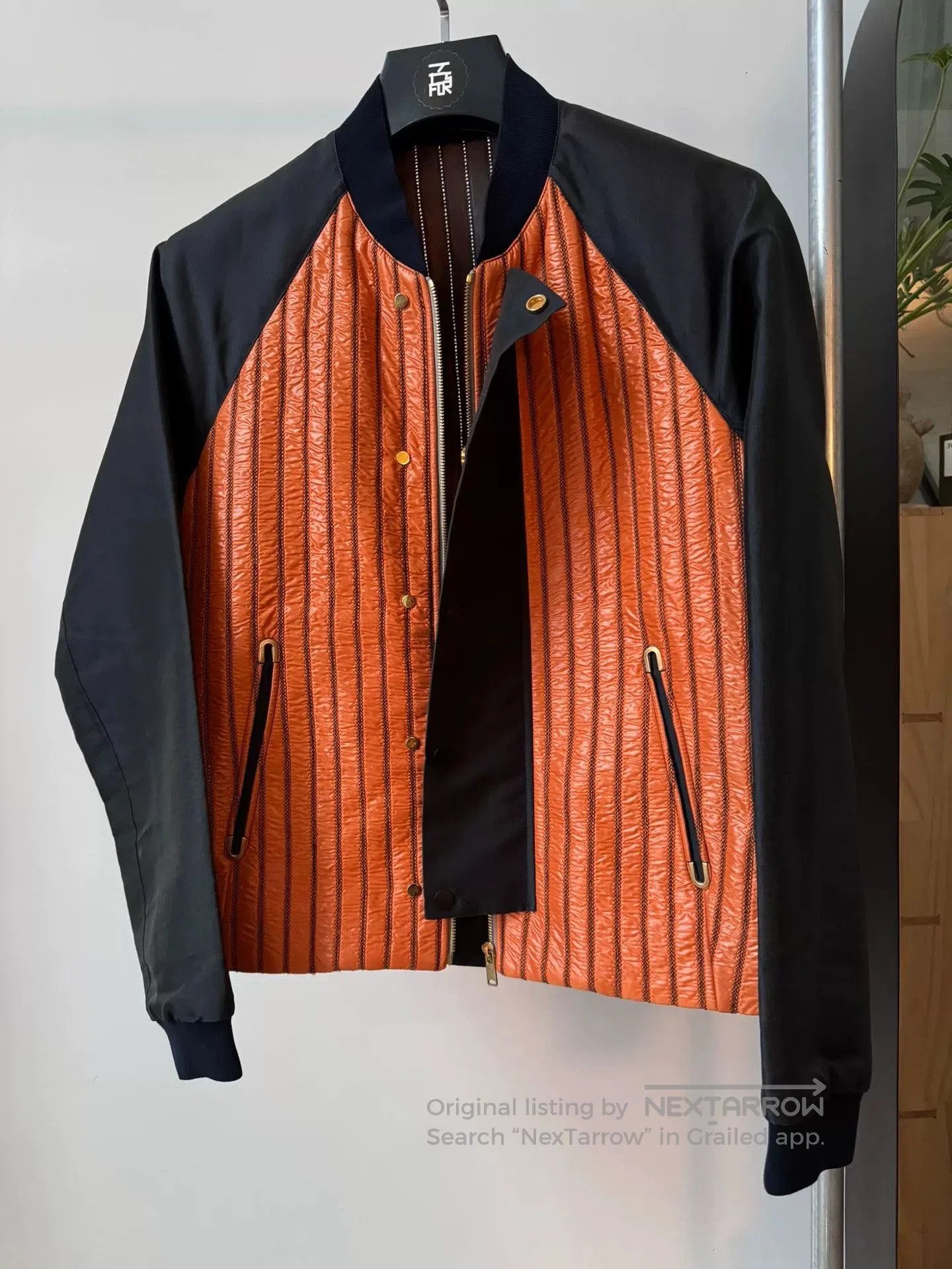 Balenciaga Balenciaga Orange Quilted Jacket. Size US M / EU 48-50 / 2 - 2 Thumbnail
