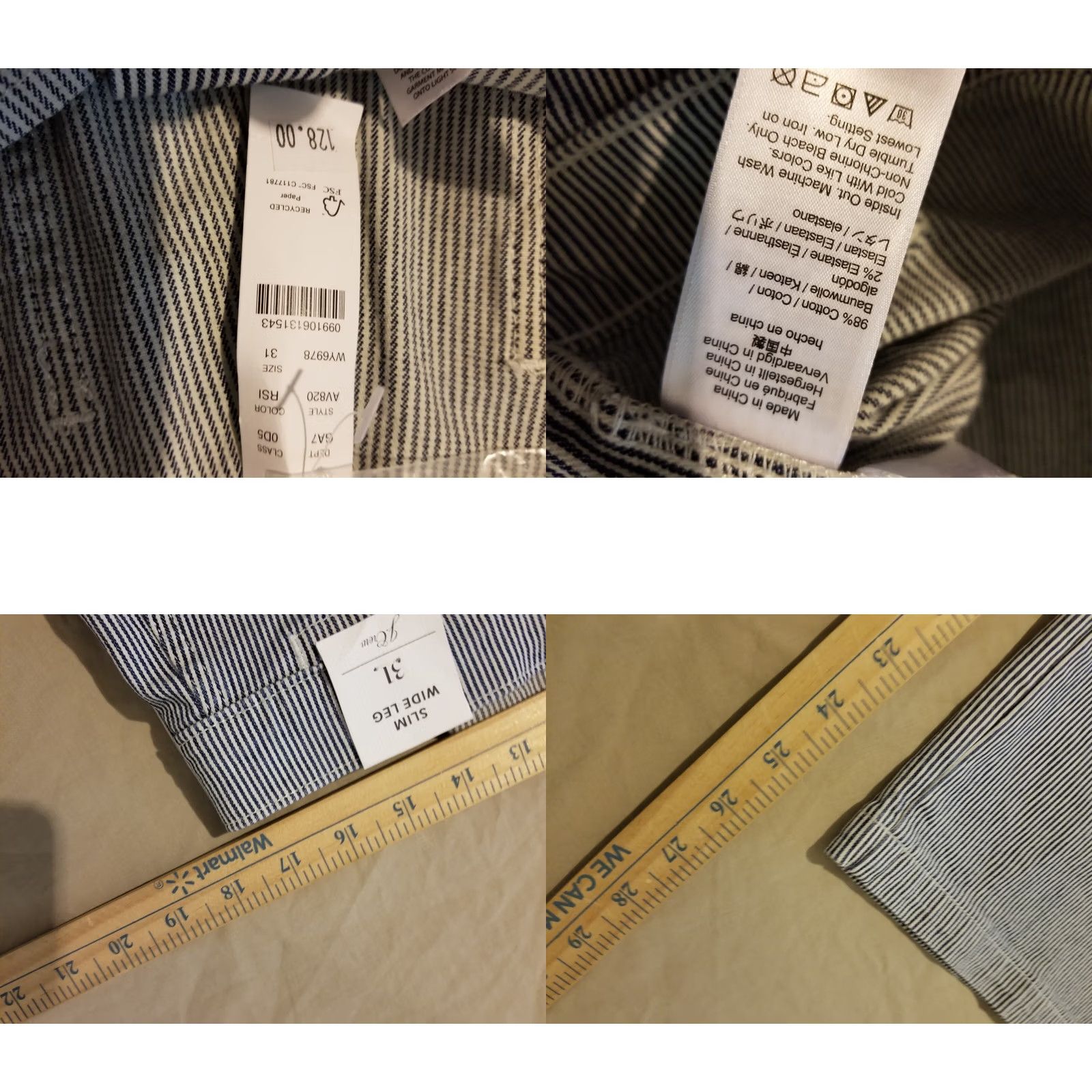 J.Crew J. Crew Grey Khaki Capri Dress Pants 31 Cotton Slack Trouser Womens New Size 24" / US 00 / IT 34 - 8 Thumbnail