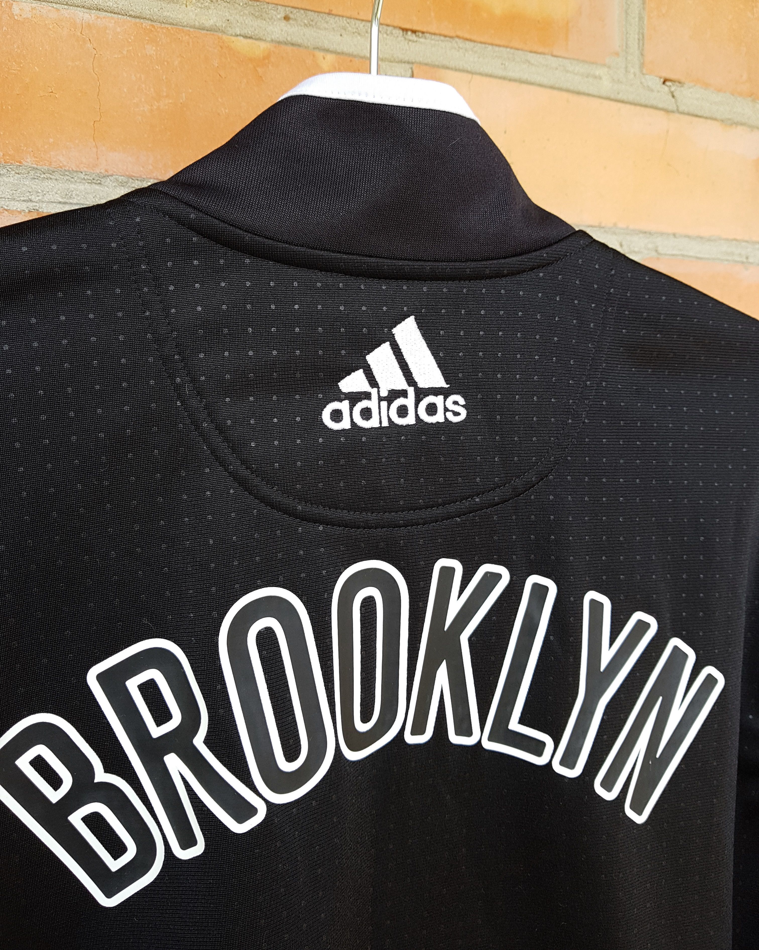 Adidas Adidas Brooklyn Nets Warm Up Bomber Jacket Full Zip sz L Size US L / EU 52-54 / 3 - 7 Thumbnail