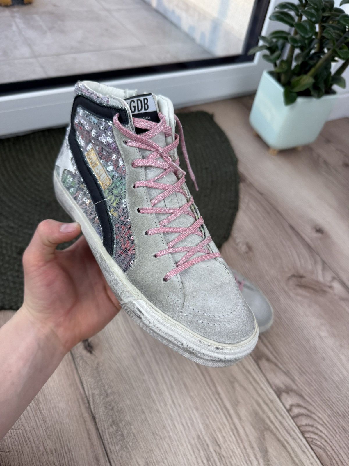 Golden Goose Golden Goose Leather Printed Sneakers Size 39 Size US 9 / IT 39 - 2 Thumbnail