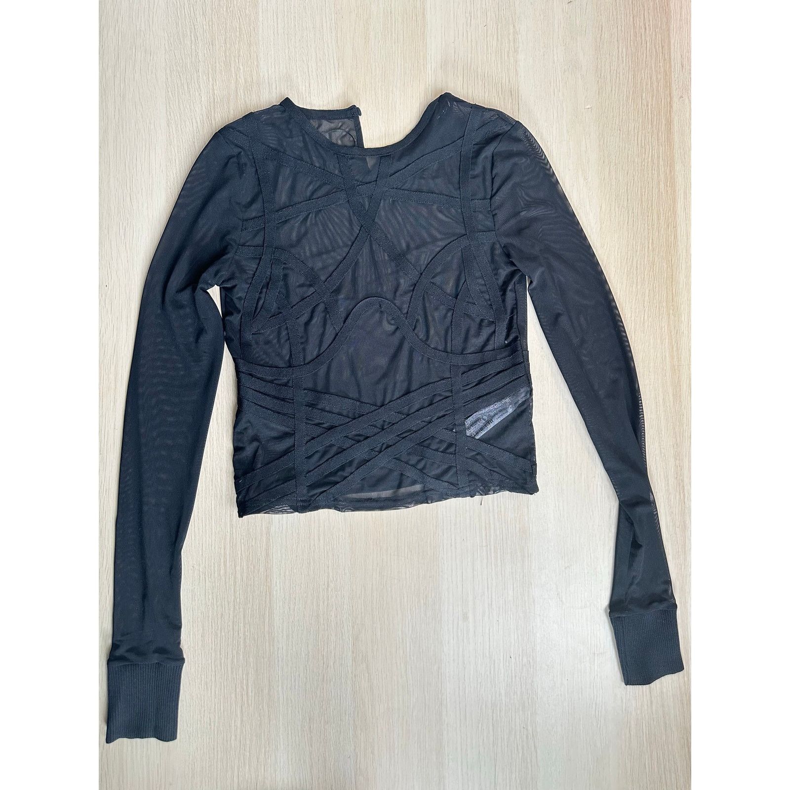 Zara Zara Black Sheer Top - Size S - New Size S / US 4 / IT 40 - 1 Thumbnail
