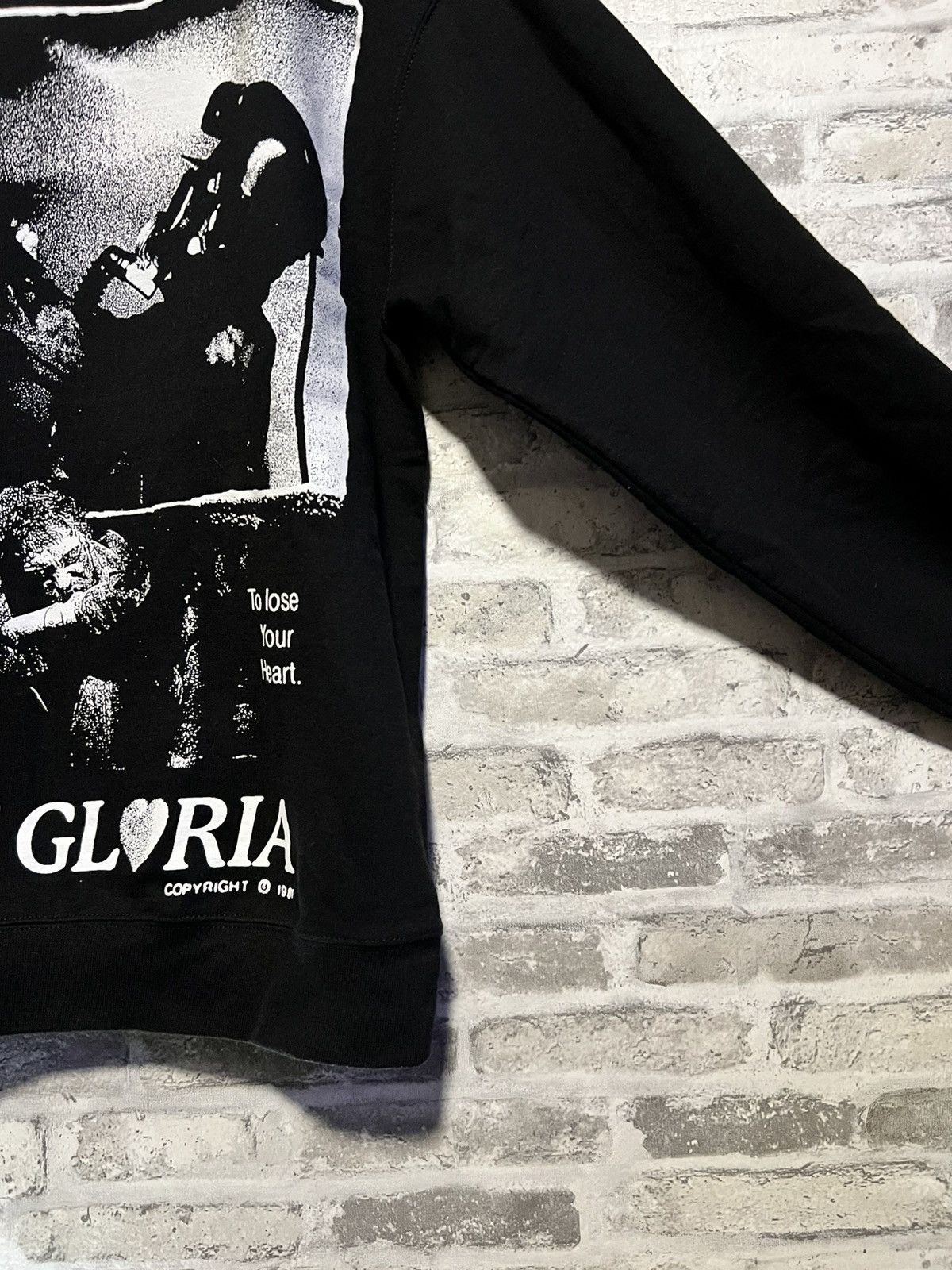 G59 Records CULT GLORIA - VALENTINE CHAMPION CREWNECK (BLACK) MEDIUM Size US M / EU 48-50 / 2 - 9 Thumbnail
