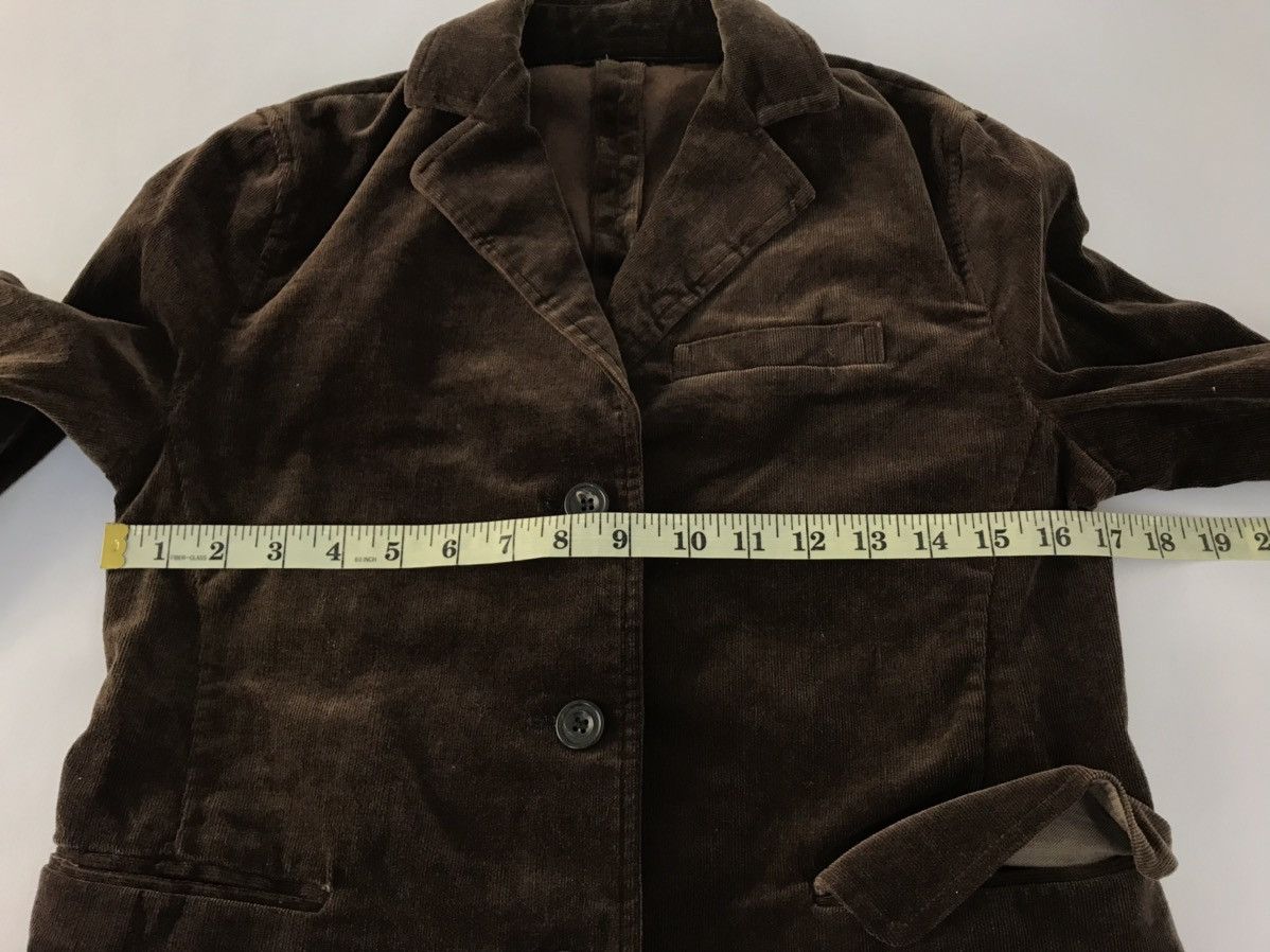 Japanese Brand Ray Beam Corduroy Coat Jacket Full Button Double Pocket Size XS / US 0-2 / IT 36-38 - 9 Thumbnail